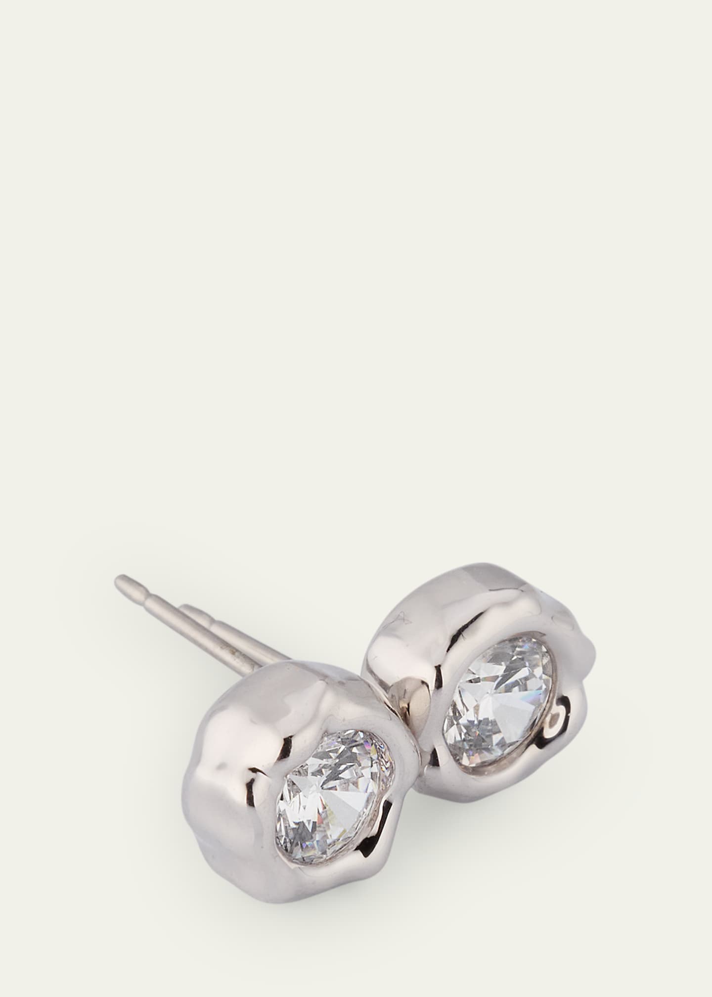 Alexis Bittar Asterales Molten Bezel Stud Earrings Image 3 of 4