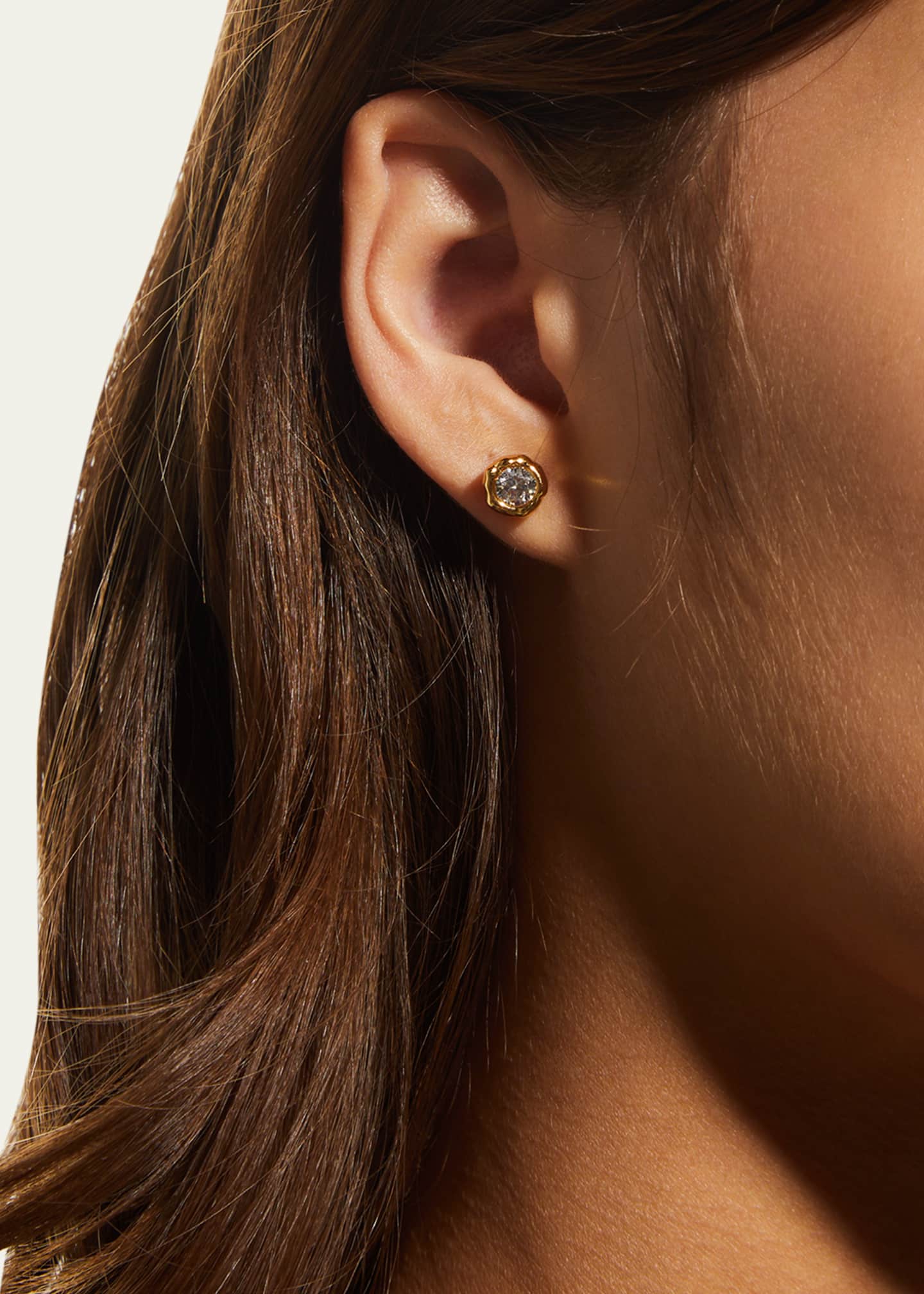 Alexis Bittar Asterales Molten Bezel Stud Earrings Image 2 of 4