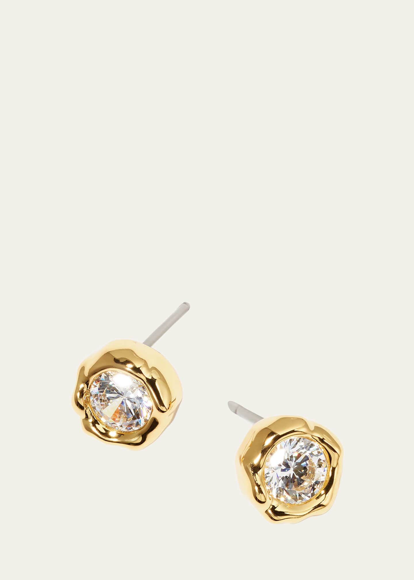 Alexis Bittar Asterales Molten Bezel Stud Earrings Image 3 of 4