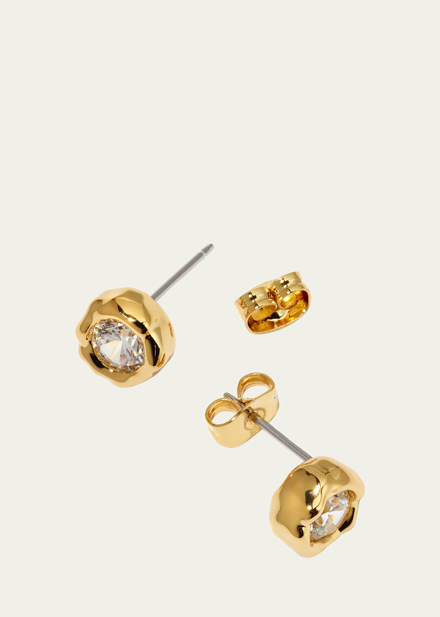 Alexis Bittar Asterales Molten Bezel Stud Earrings Image 4 of 4