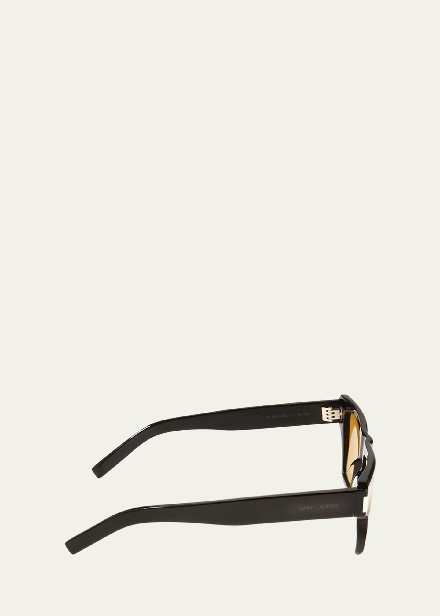 Saint Laurent Men's Square Acetate Sunglasses Image 3 of 3