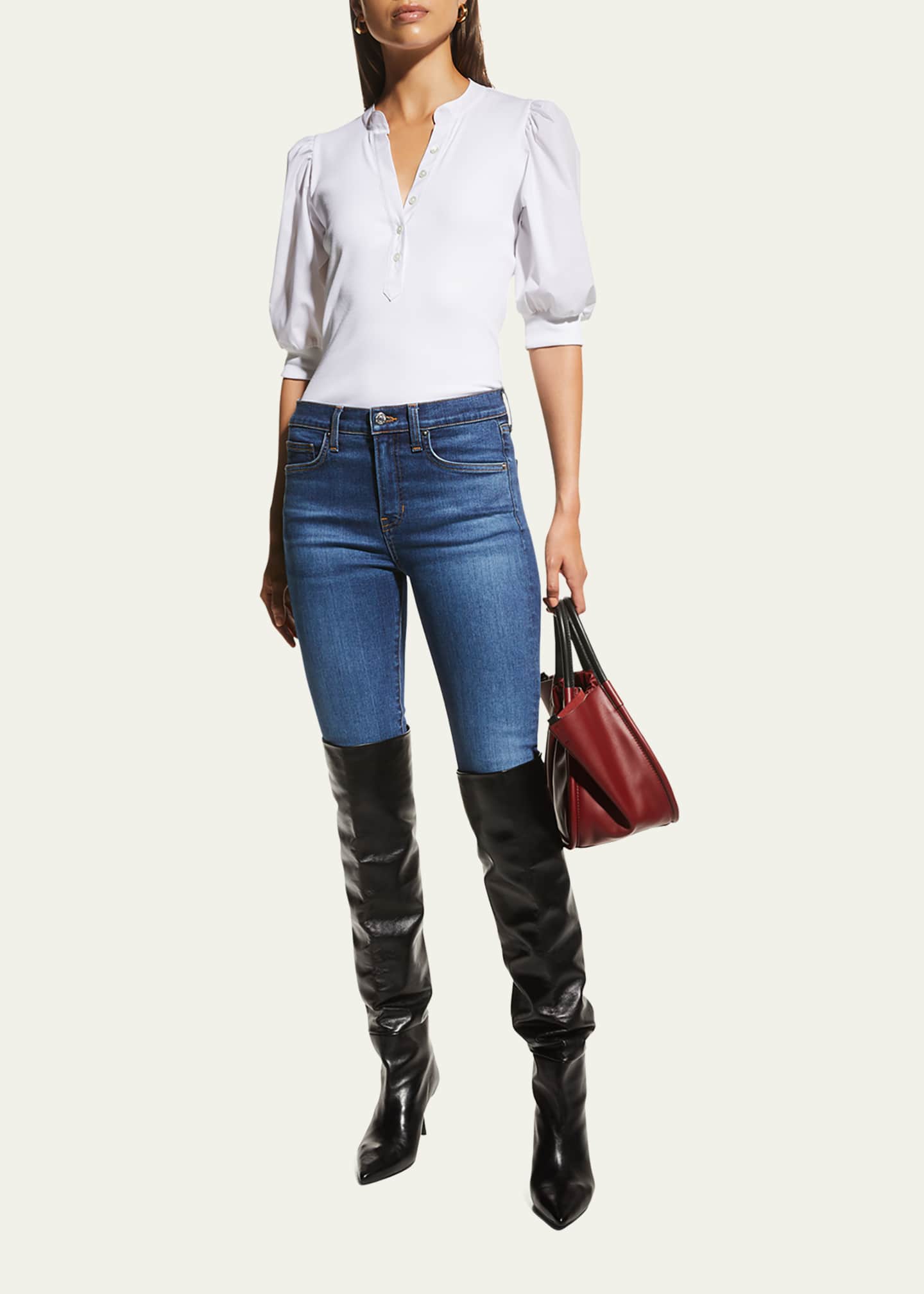 Veronica Puff Top Cream