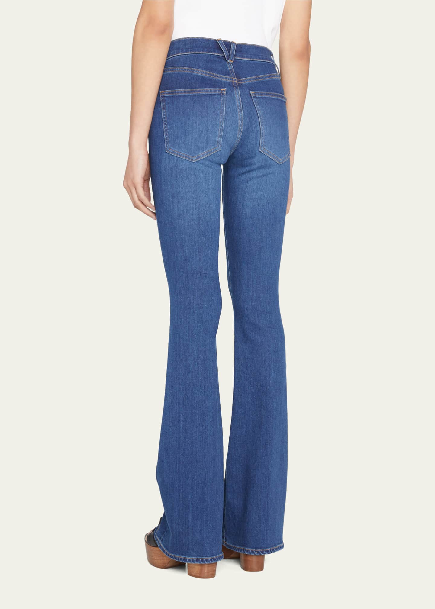 Veronica Beard Beverly High-Rise Skinny Flare Jeans Image 3 of 5