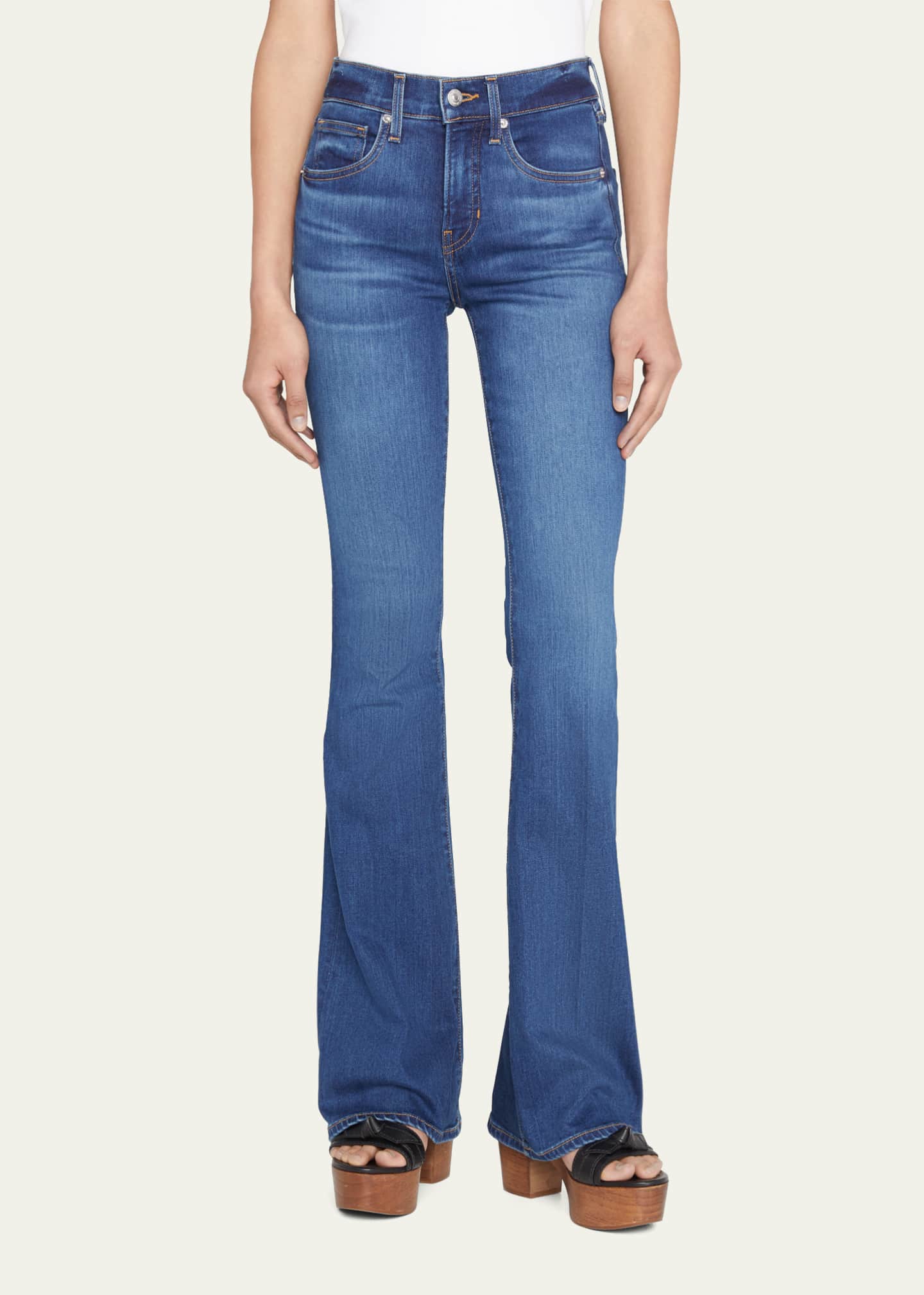 Veronica Beard Beverly High-Rise Skinny Flare Jeans Image 4 of 5
