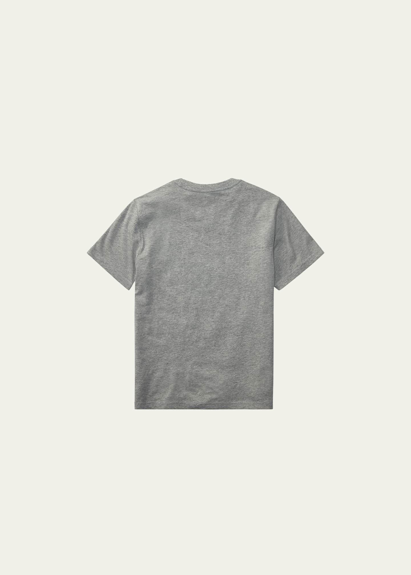 Ralph Lauren Childrenswear Boy's Cotton Jersey V-Neck Tee, Size S-XL Image 2 of 2