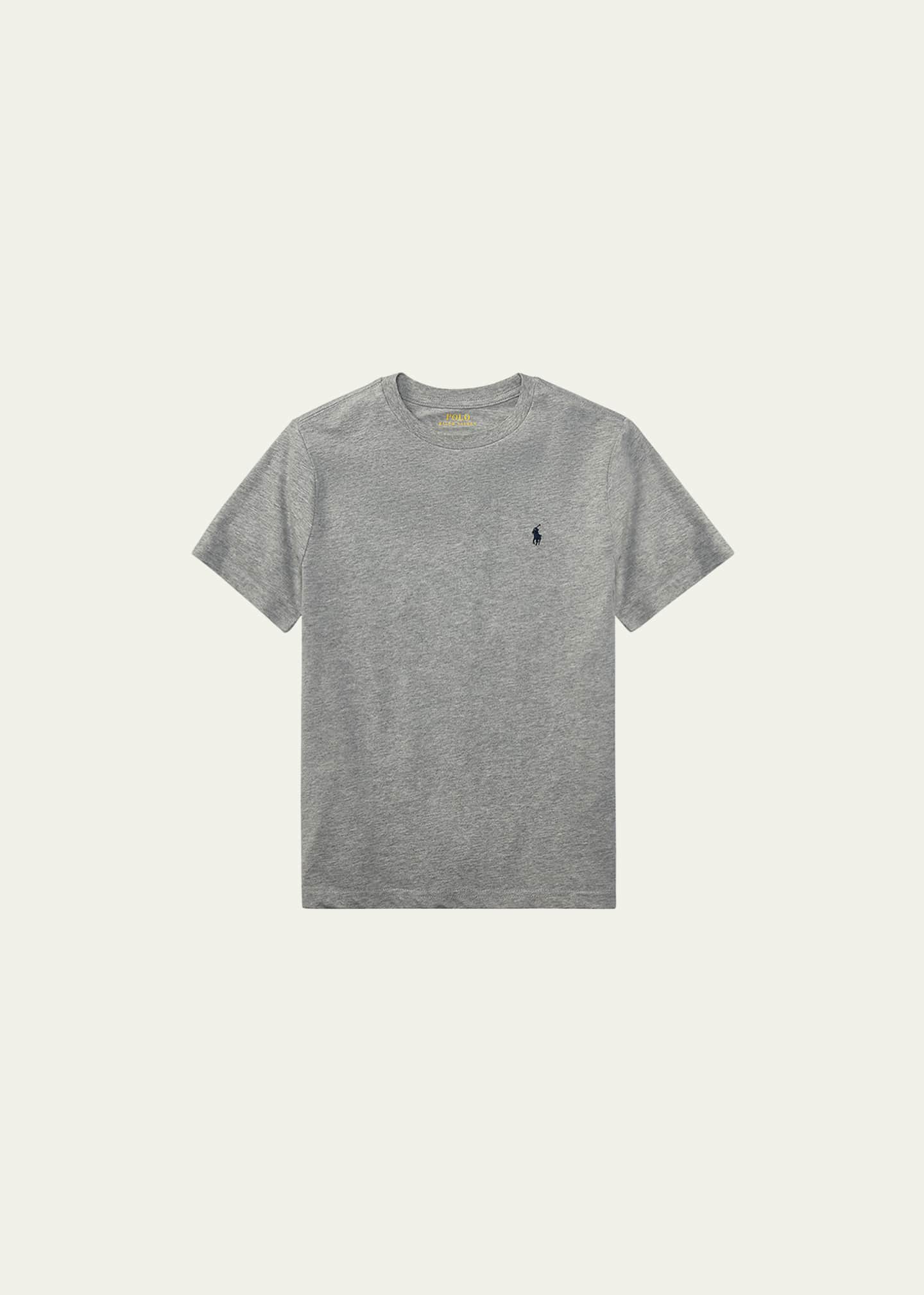 Ralph Lauren Childrenswear Boy's Cotton Jersey V-Neck Tee, Size S-XL Image 1 of 2