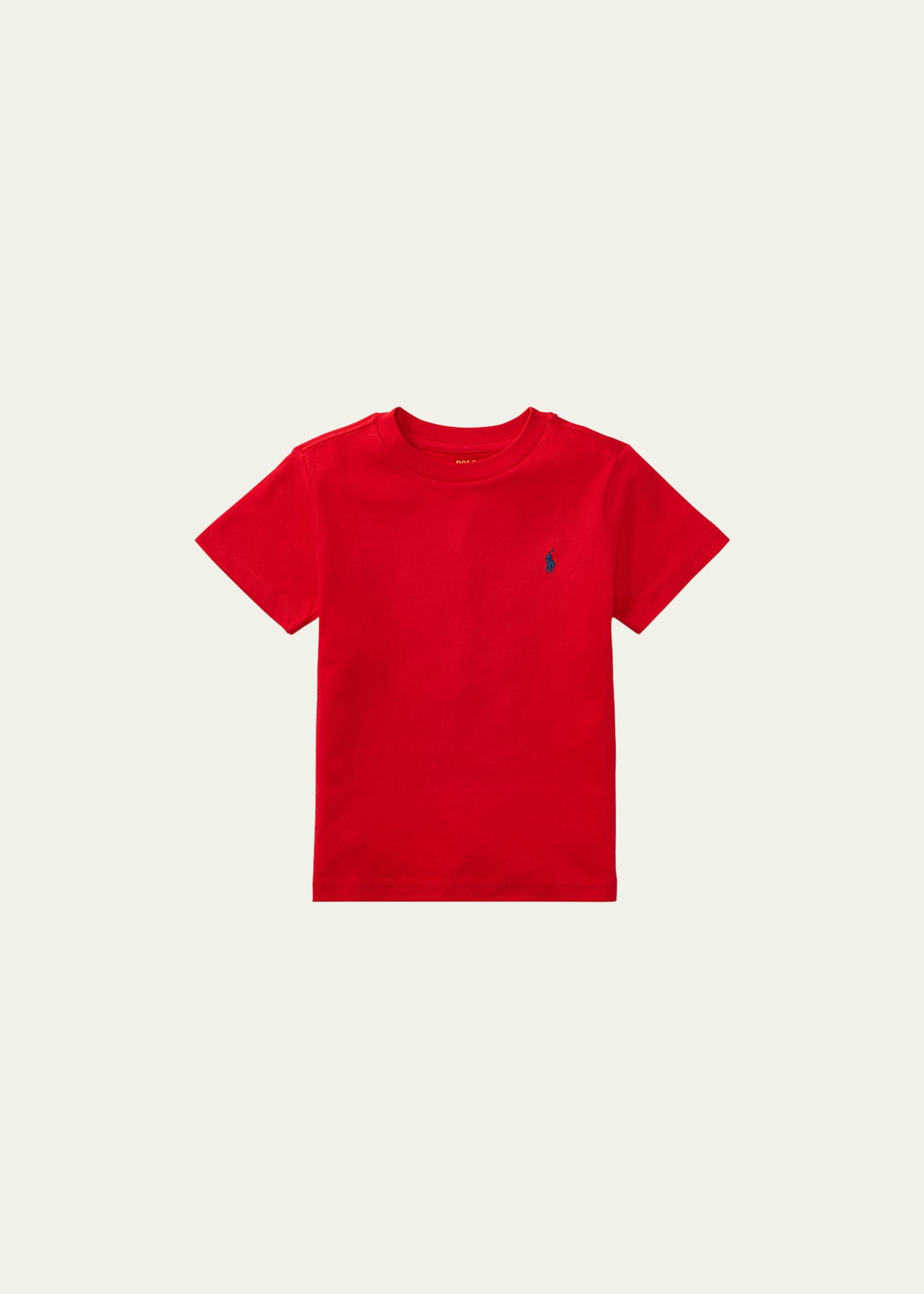 Ralph Lauren Childrenswear Boy's Cotton Jersey Crewneck Tee, Size 2-4