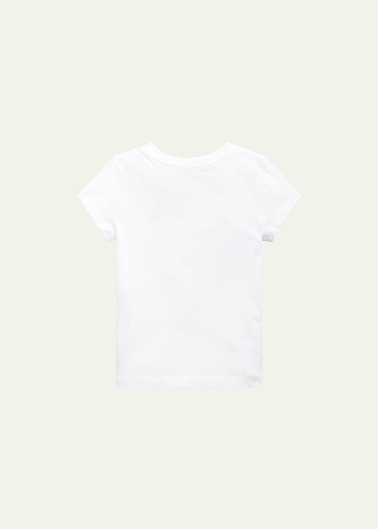 Ralph Lauren Childrenswear Girl's Logo Embroidered T-Shirt, Size 2-6X Image 2 of 2