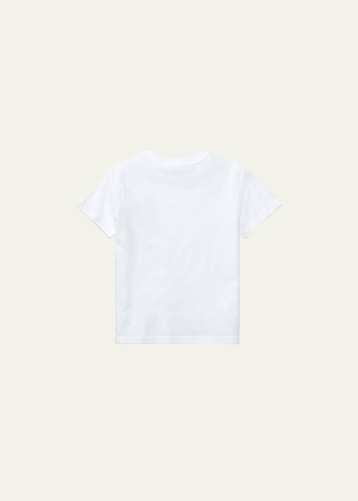 Ralph Lauren Childrenswear Boy's Cotton Jersey Crewneck Tee, Size S-XL Image 2 of 2