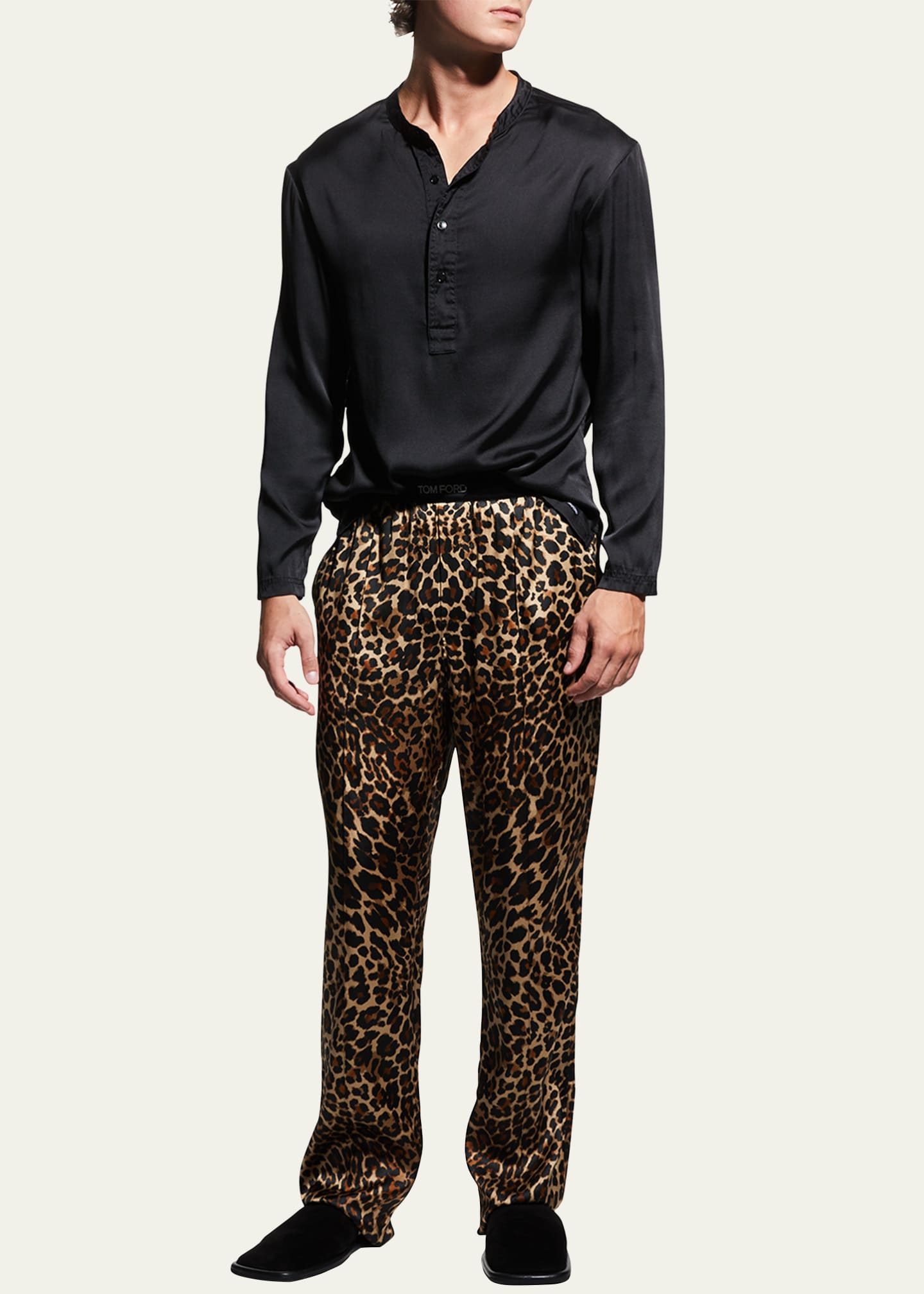 men's leopard print pajamas