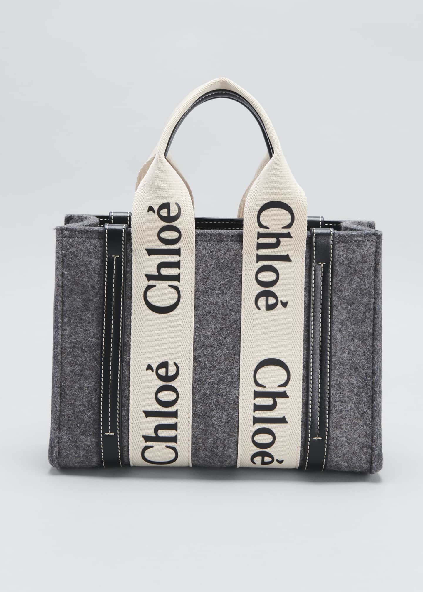 Chloe Woody Small Recycled Felt Tote Crossbody Bag Bergdorf Goodman