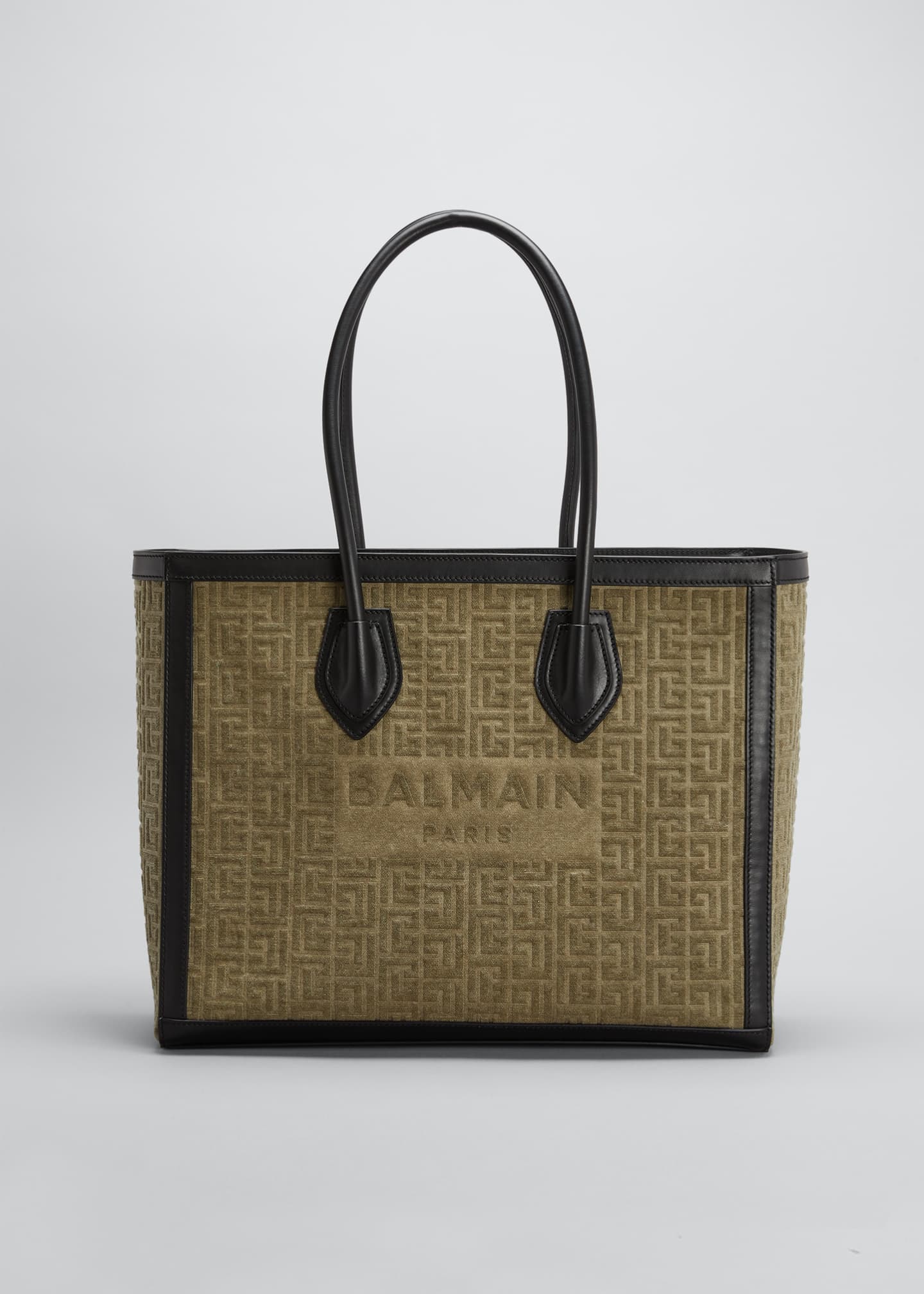 Balmain B Army 42 Monogram Embroidered Shopper Tote Bag Bergdorf Goodman