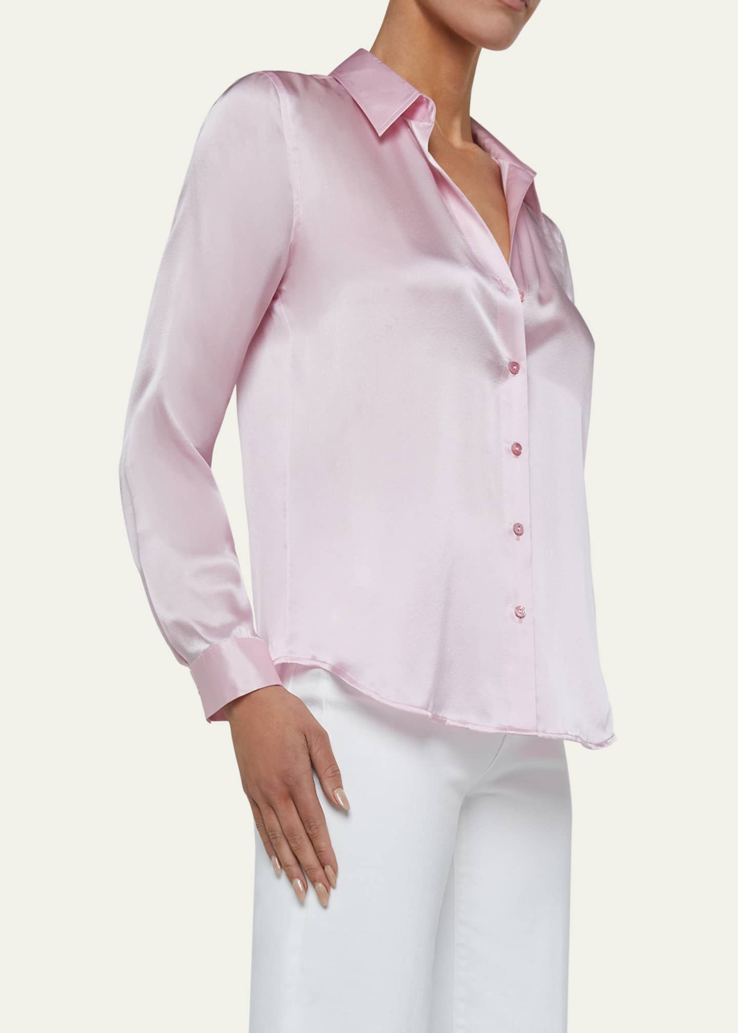 L'Agence Tyler Long-Sleeve Blouse Image 4 of 5