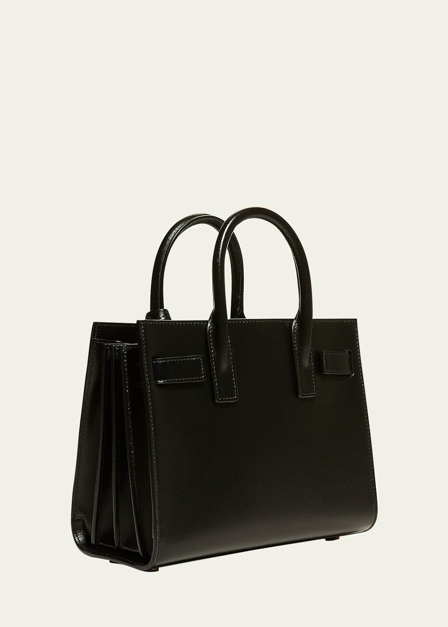 Saint Laurent Sac de Jour Nano Leather Satchel Bag