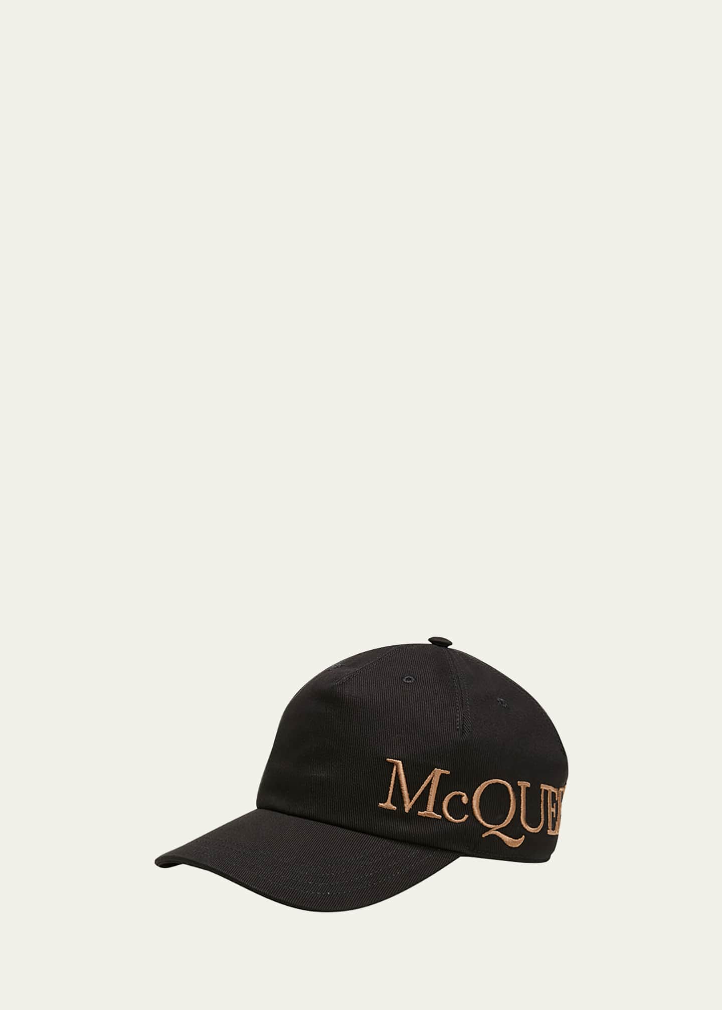 Alexander McQueen Men's Oversized Logo Baseball Hat Bergdorf Goodman