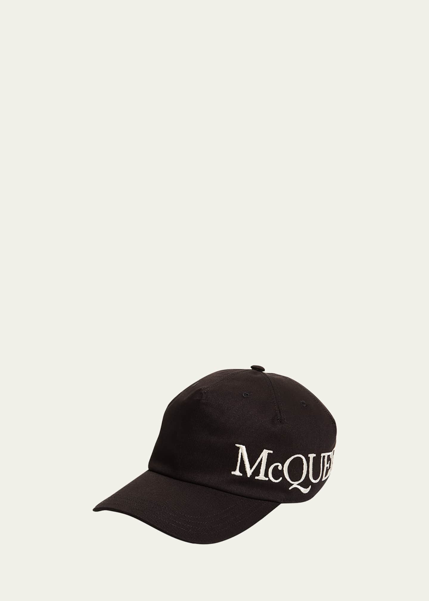 Alexander McQueen Men's Oversized Logo Baseball Hat Bergdorf Goodman