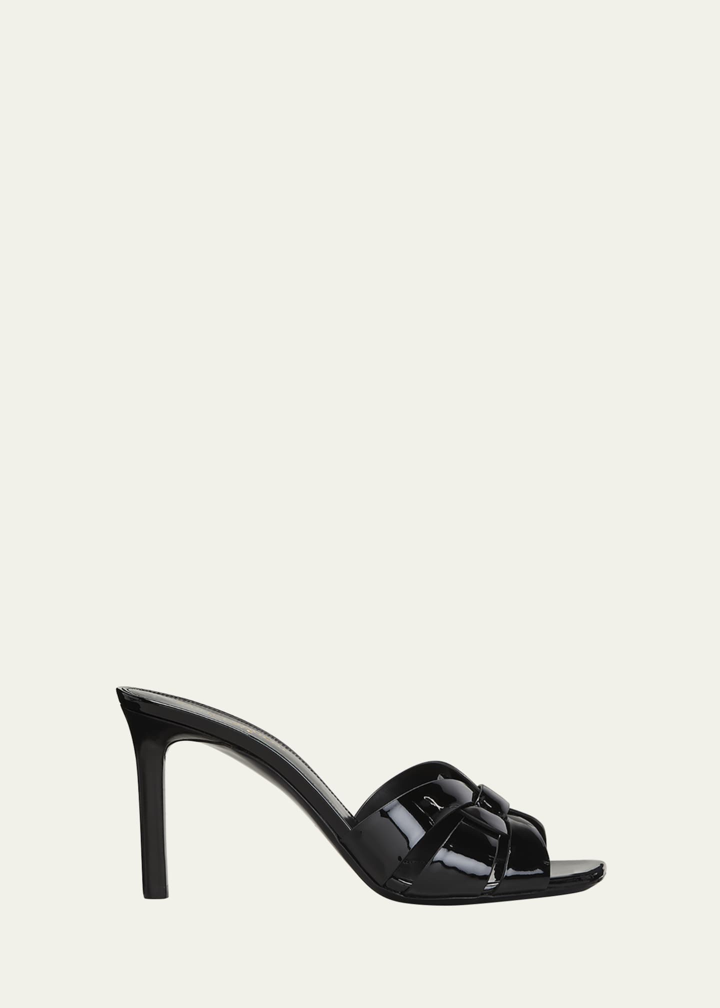 Saint Laurent Tribute Leather Slide Mules Bergdorf Goodman