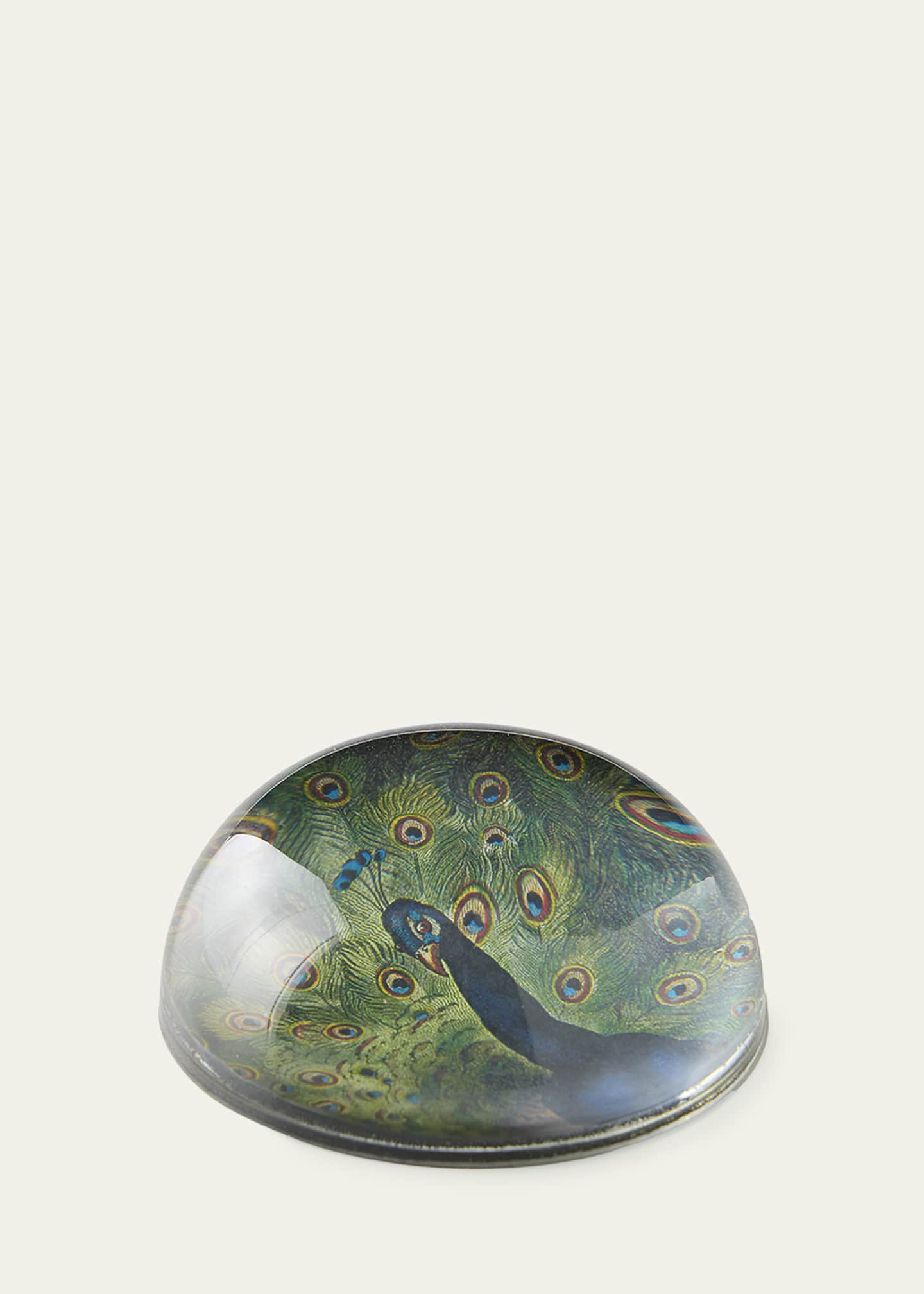 John Derian Peacock Dome Paperweight Image 2 of 2