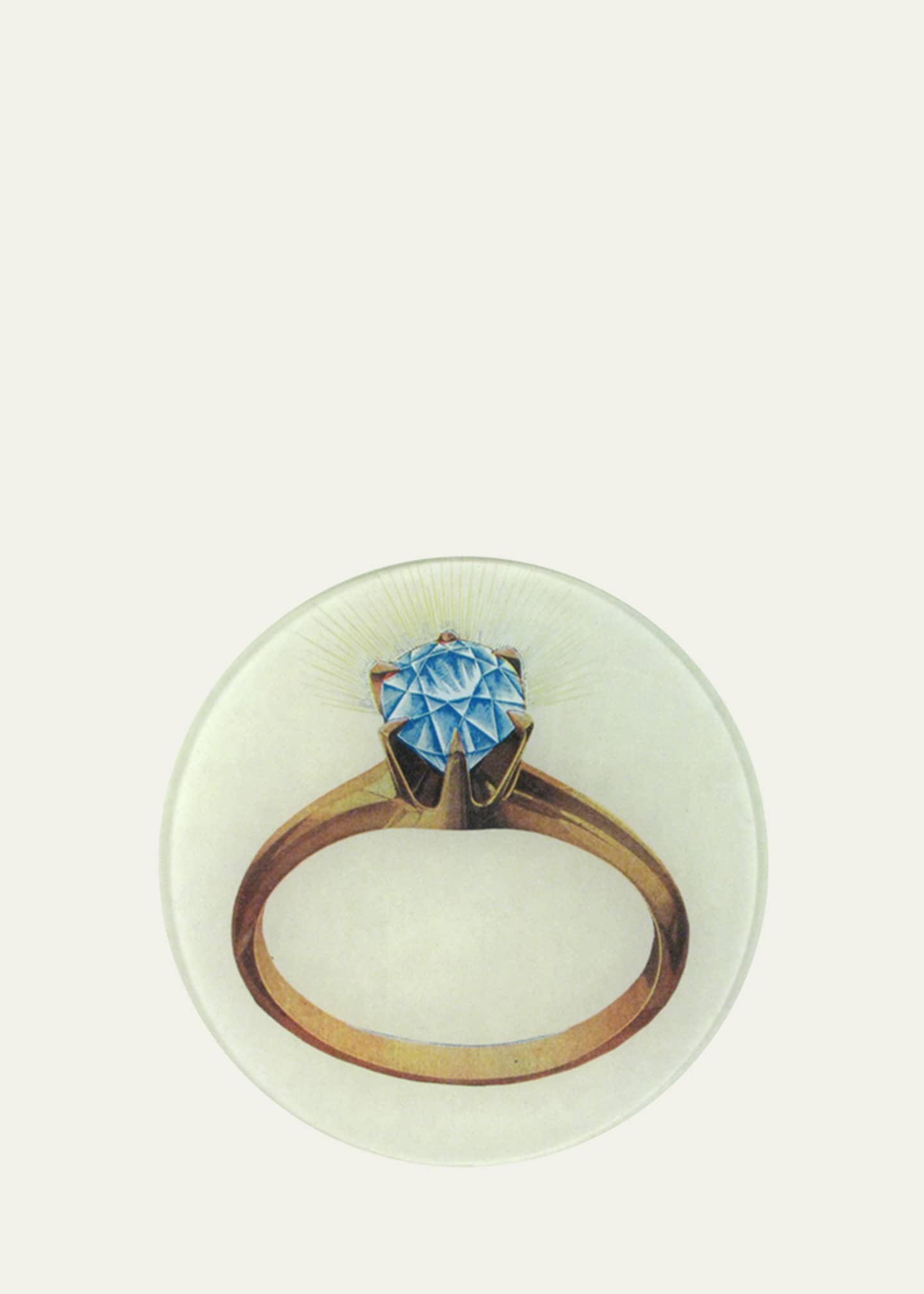 John Derian Diamond Ring Decorative Plate