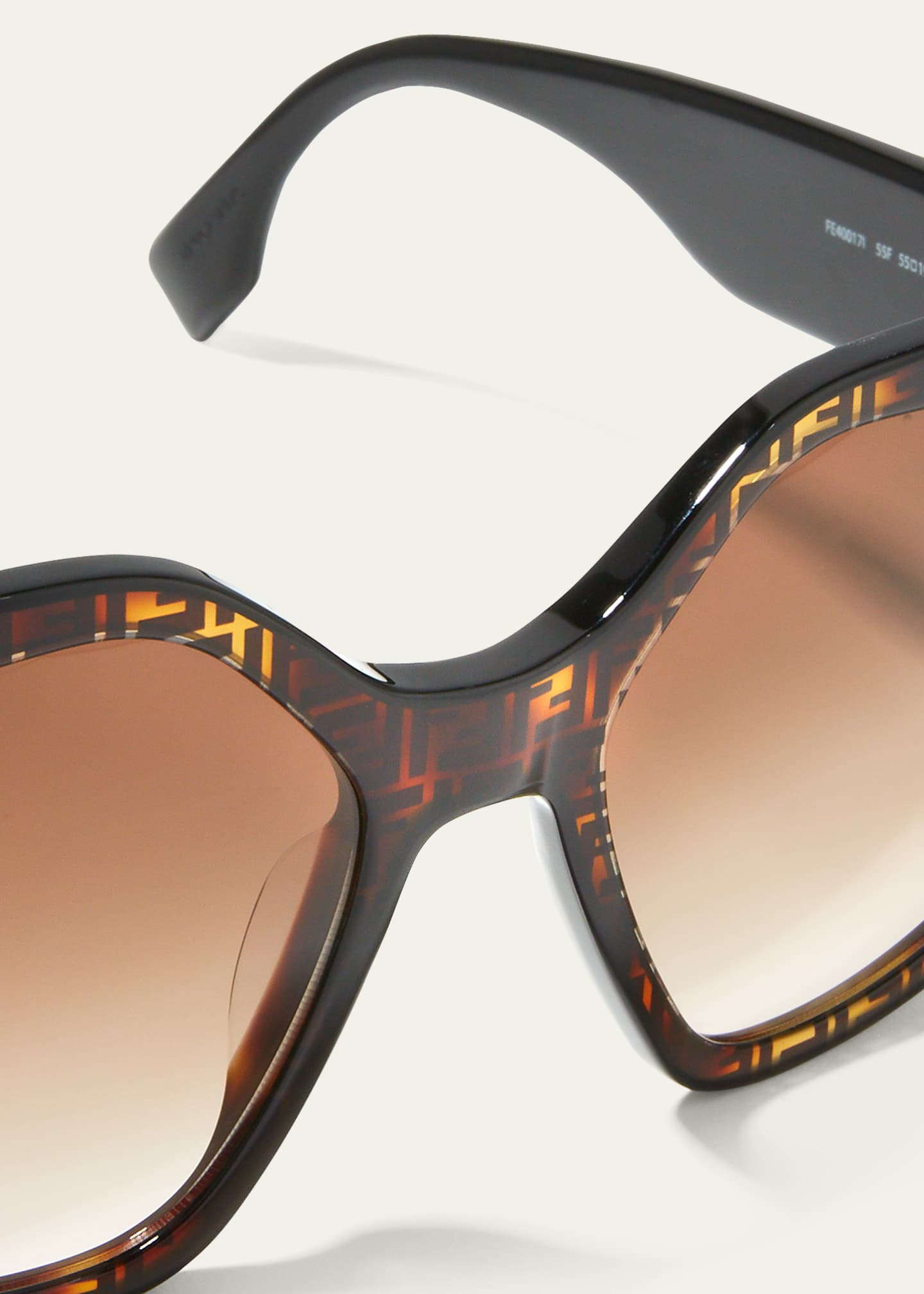 Fendi Geometric Square Acetate Sunglasses Image 5 of 5
