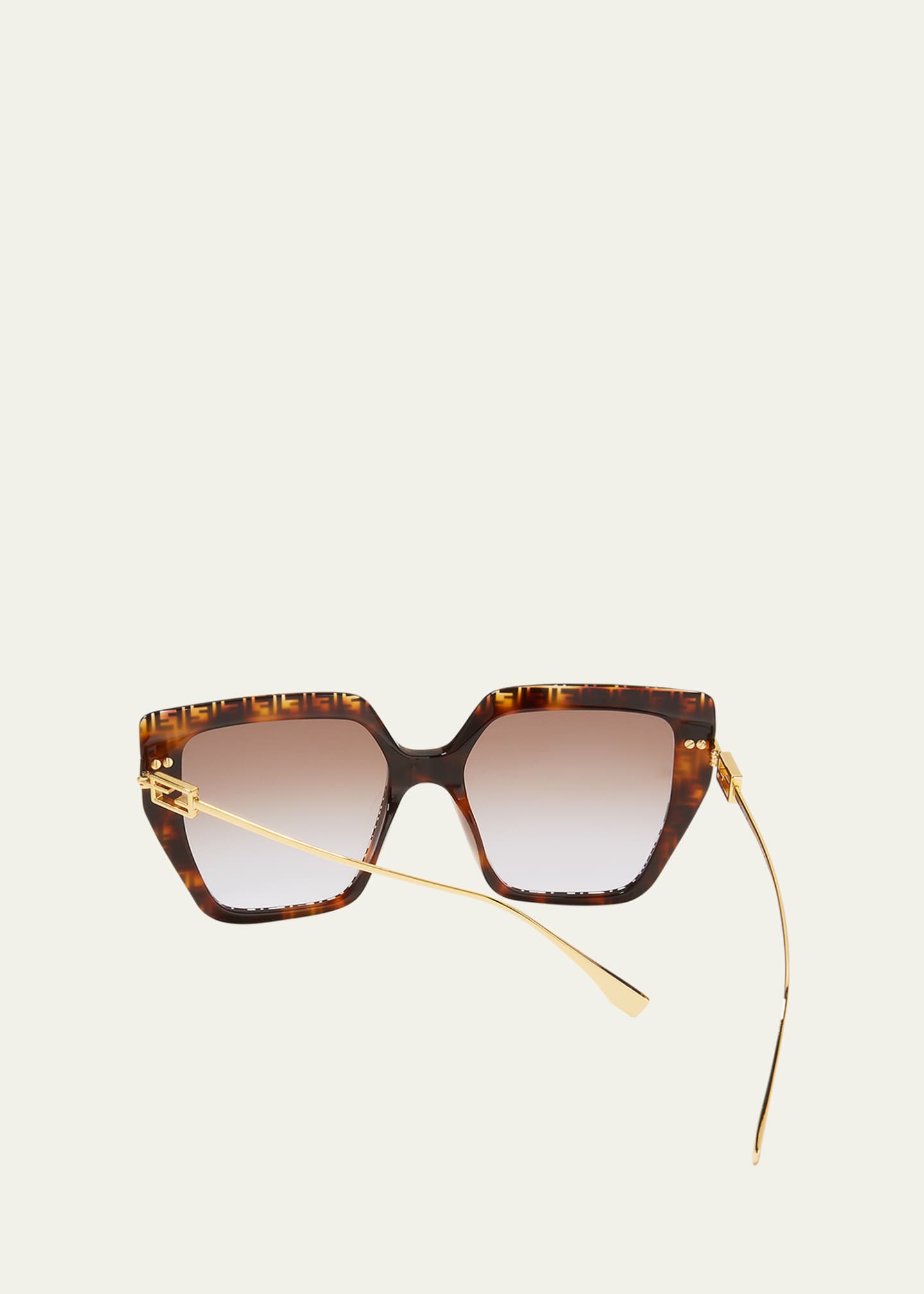 Fendi square colorblock sales sunglasses