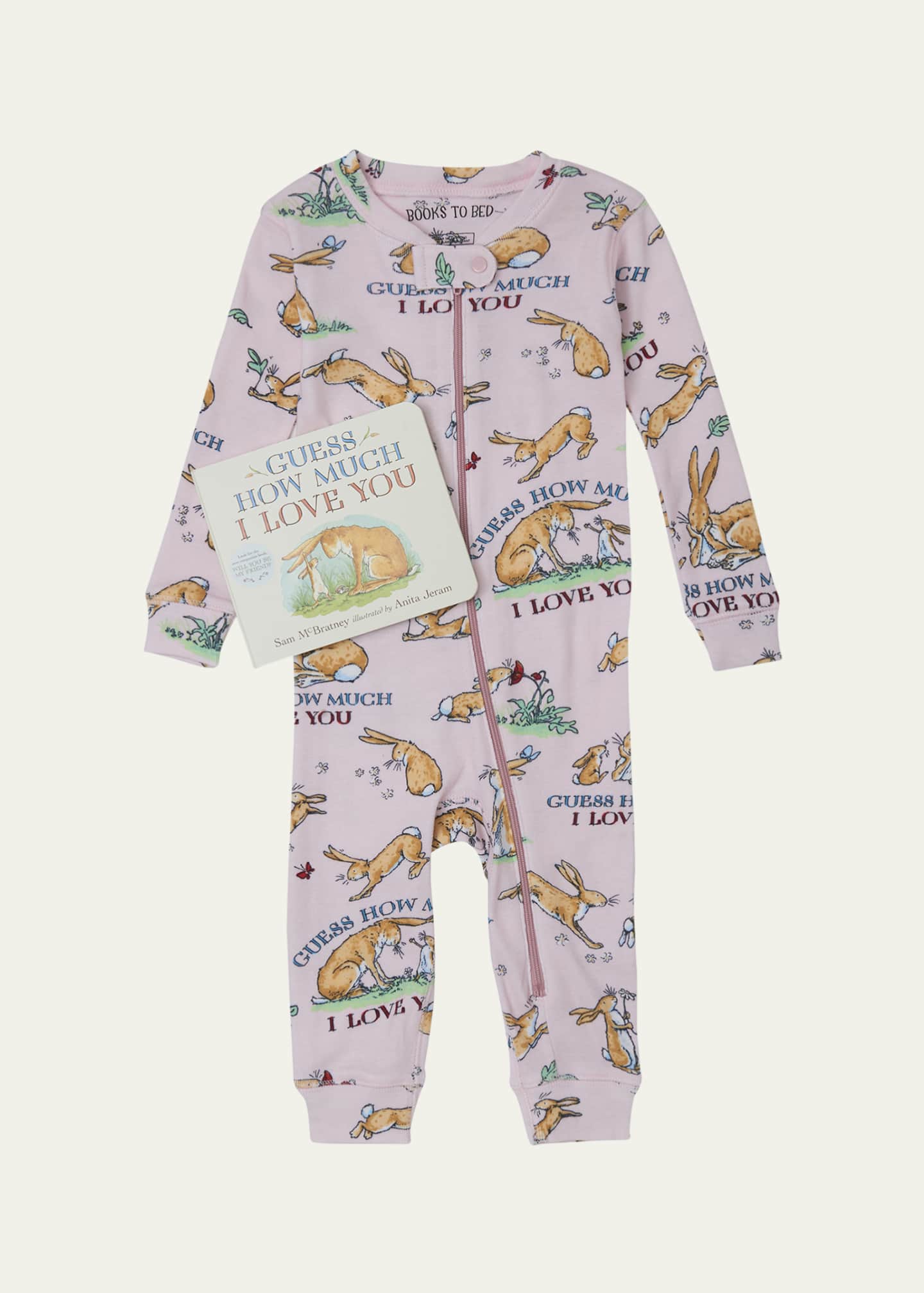 Books To Bed Kid s Guess How Much I Love You Printed Pajama Gift