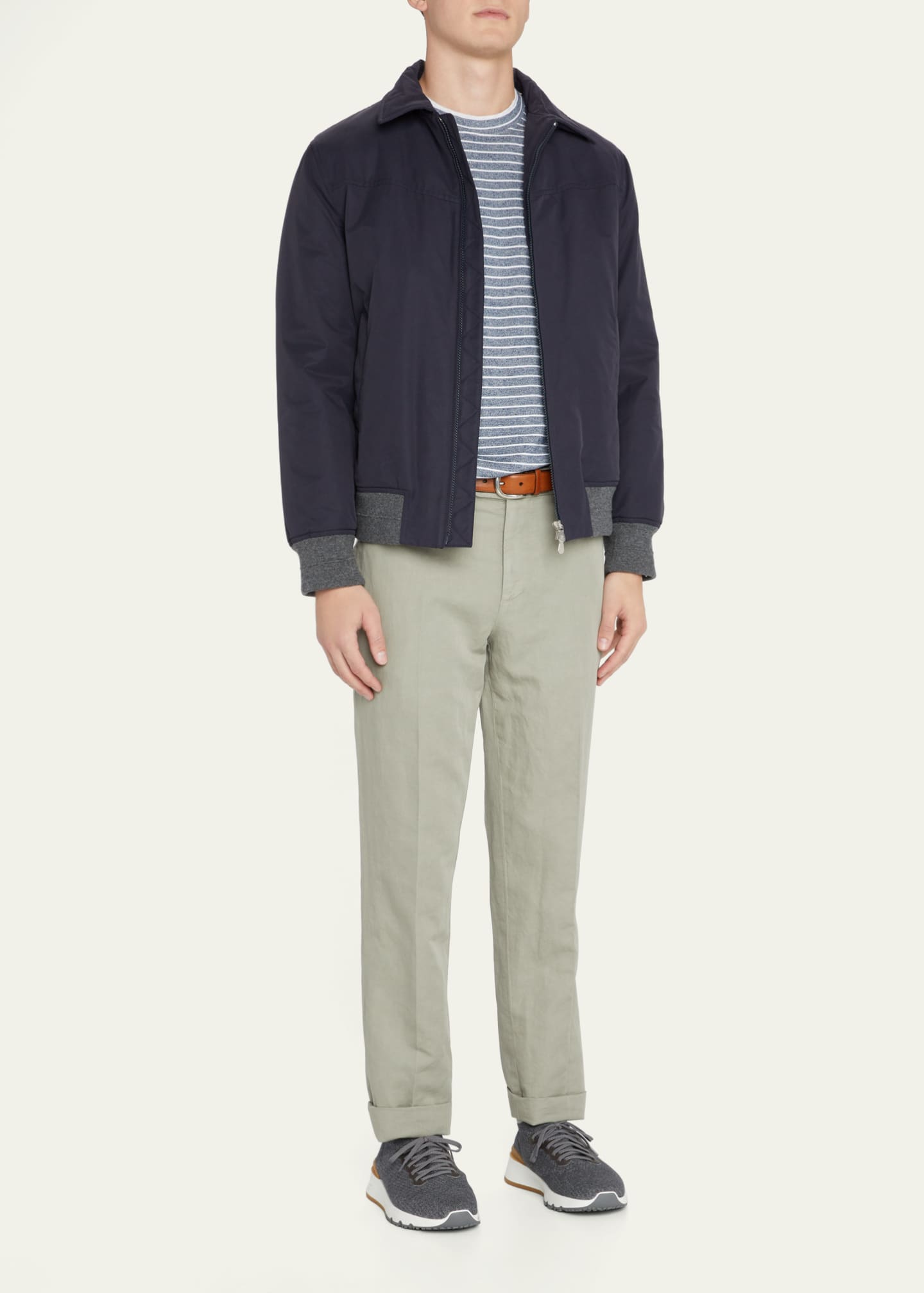 Brunello Cucinelli Men's WaterResistant Bomber Jacket Bergdorf Goodman