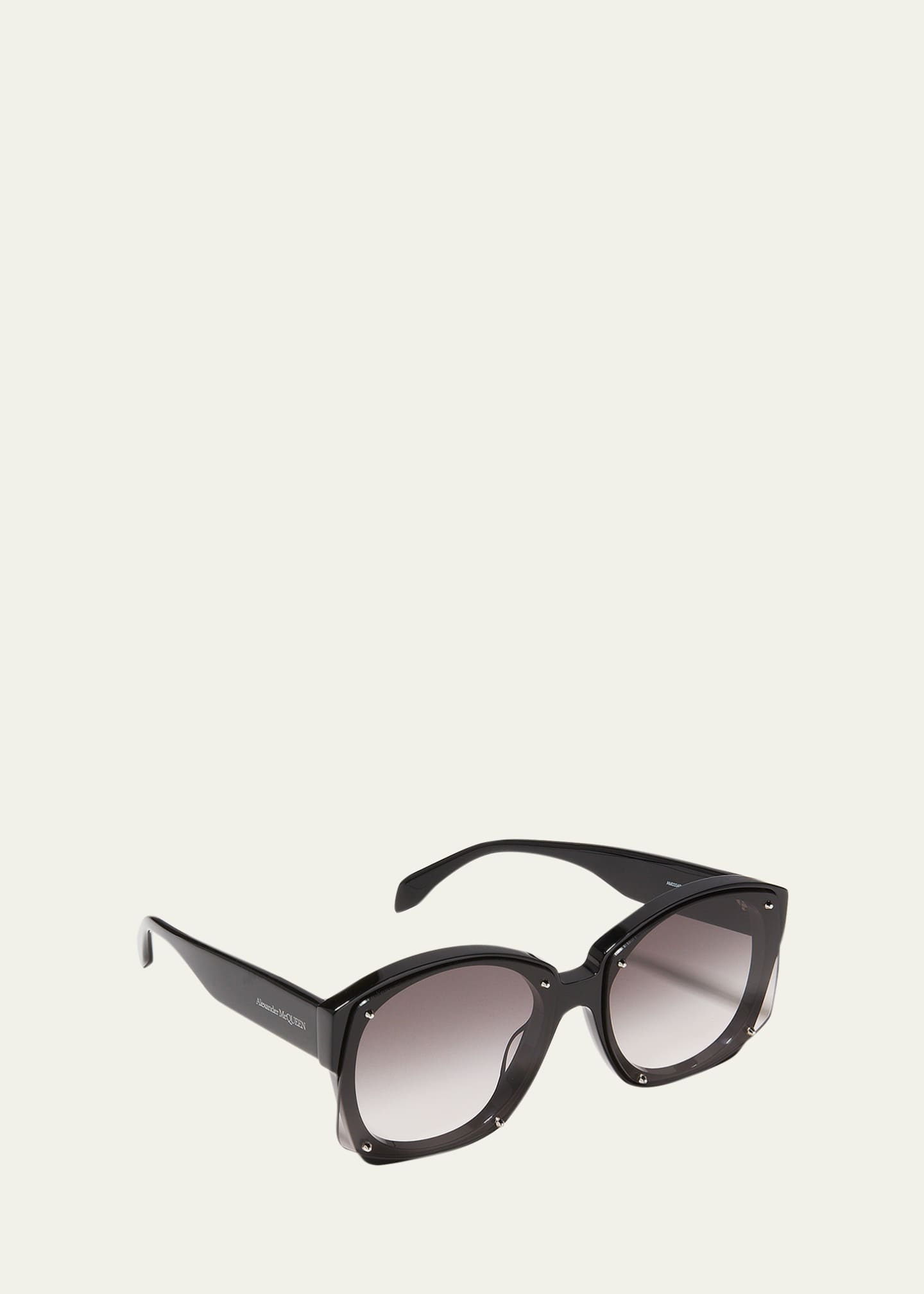 Alexander McQueen Spike Stud Square Acetate Sunglasses Bergdorf Goodman