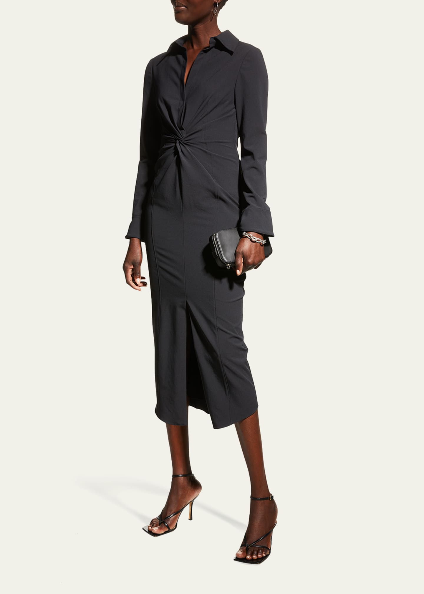 Cinq a Sept Mckenna Collared Midi Dress Bergdorf Goodman