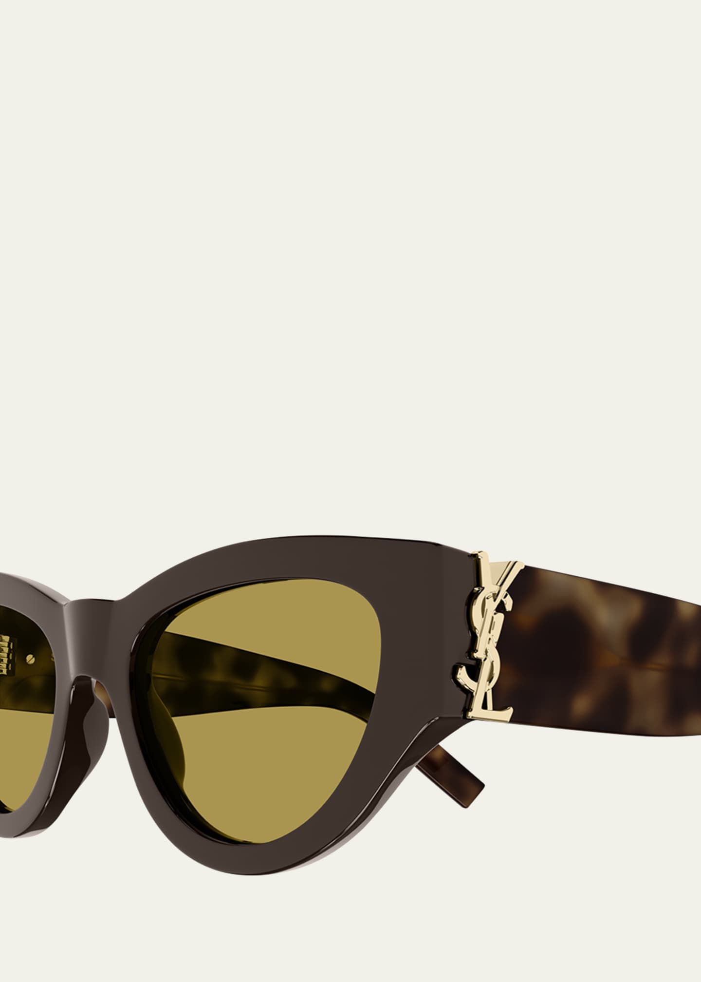 Saint Laurent YSL Acetate Cat-Eye Sunglasses - Bergdorf Goodman