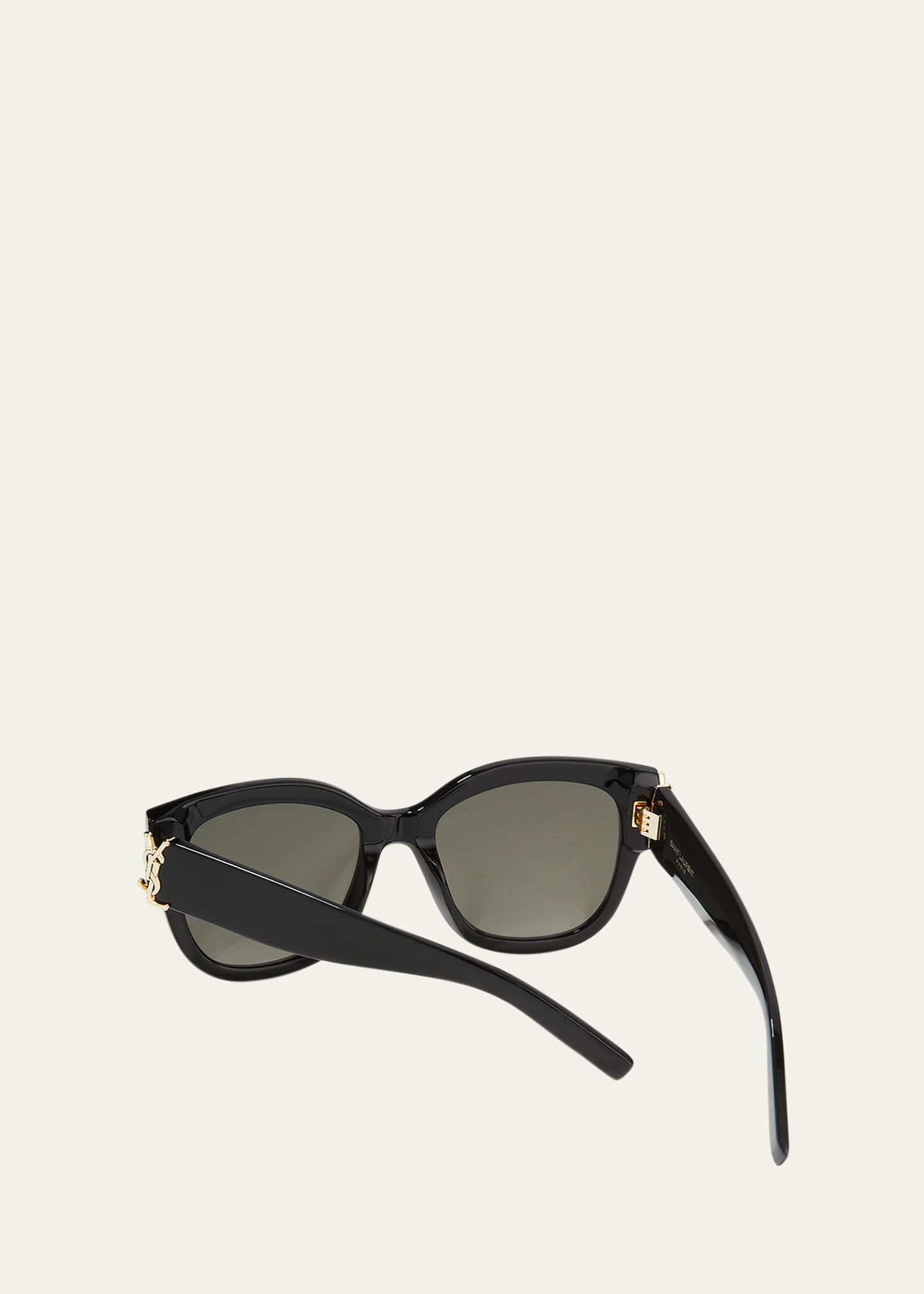 Saint Laurent YSL Oversized Acetate Cat-Eye Sunglasses - Bergdorf