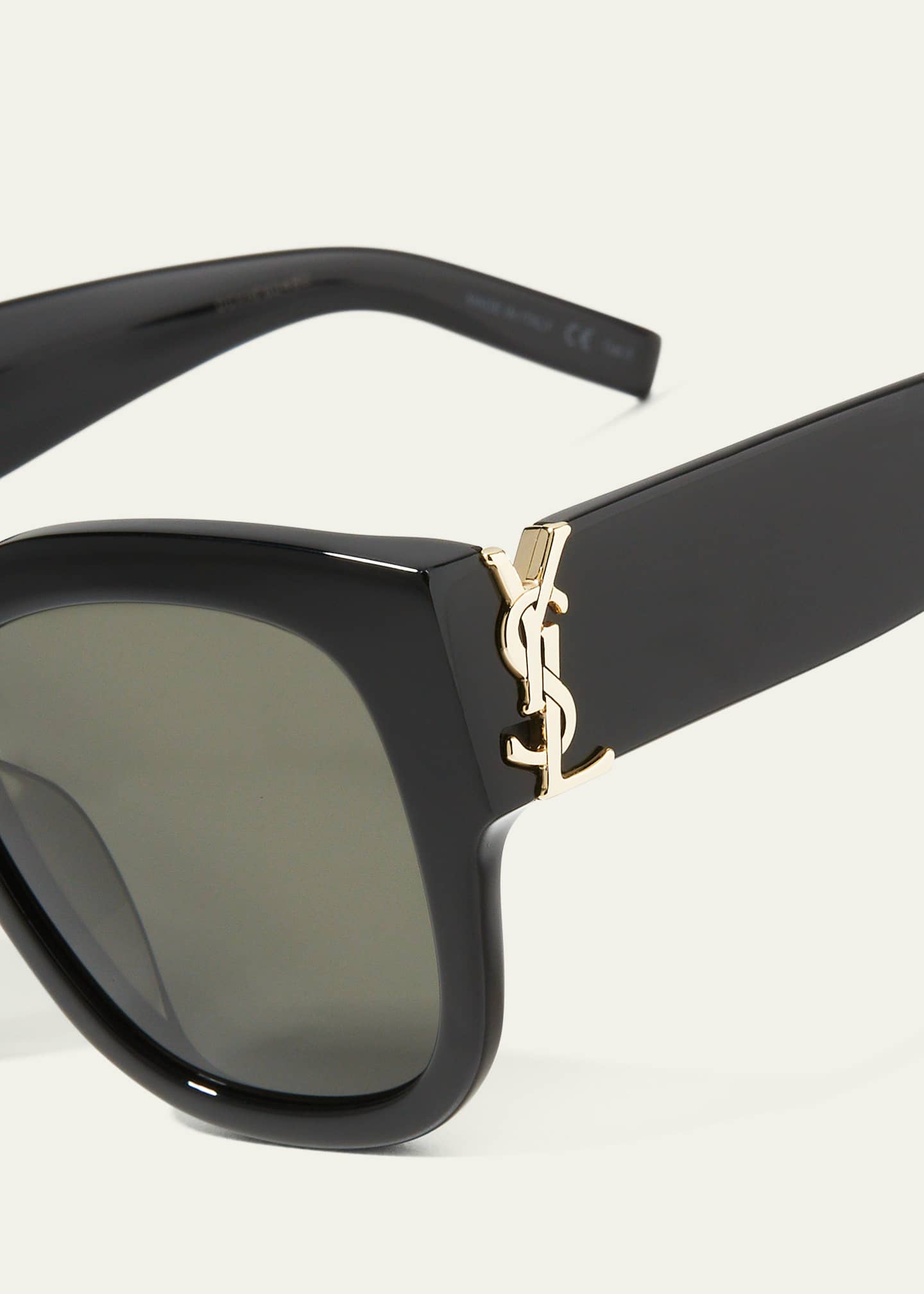 SAINT LAURENT EYEWEAR YSL oversized cat-eye acetate sunglasses