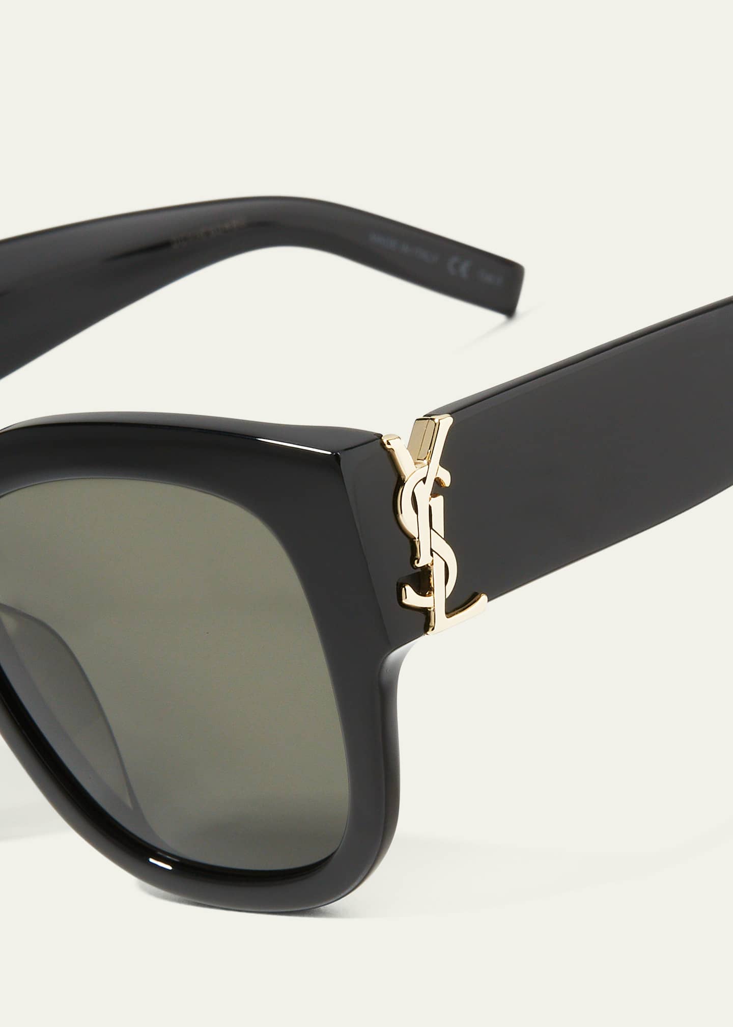 Saint Laurent YSL Oversized Acetate Cat-Eye Sunglasses