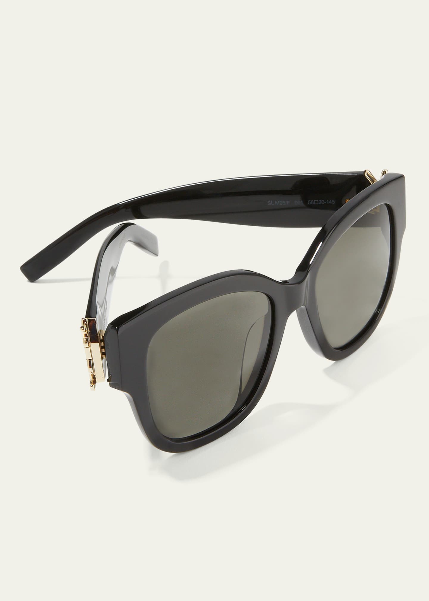 Saint Laurent Black SL M95/F Sunglasses