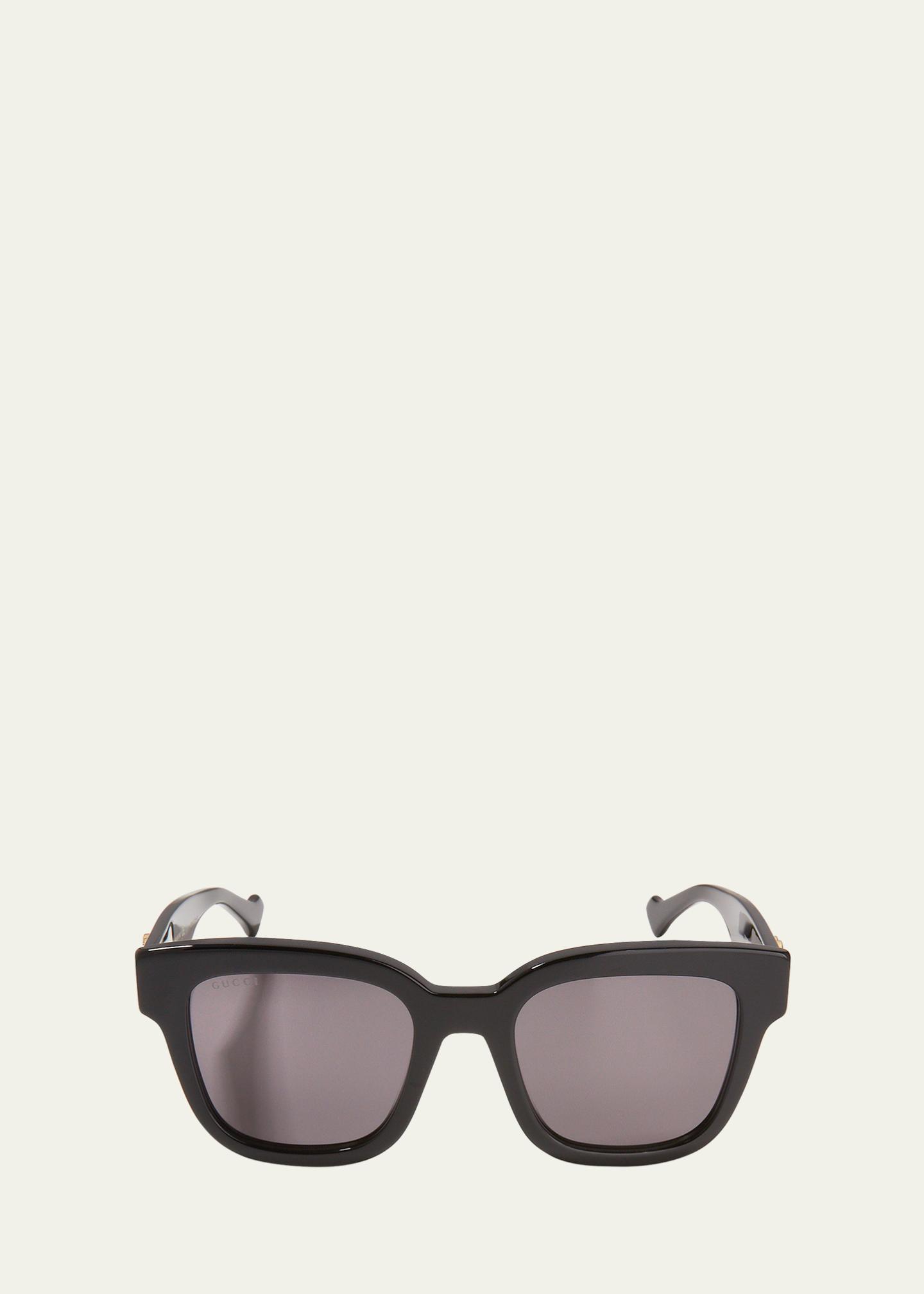 Gucci Oversized Rectangle Acetate Sunglasses - Bergdorf Goodman