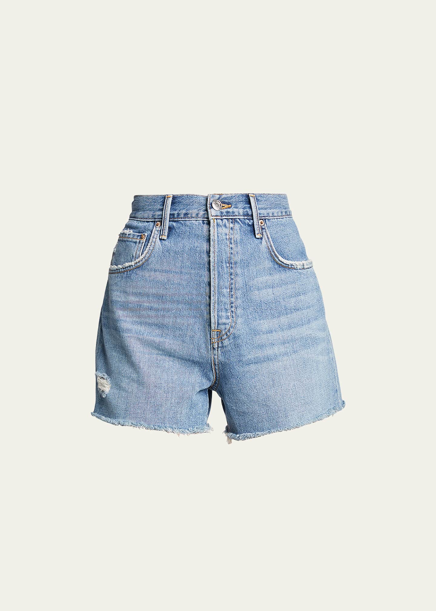 GRLFRND Jules Super High Rise Vintage Cutoff Shorts Bergdorf Goodman