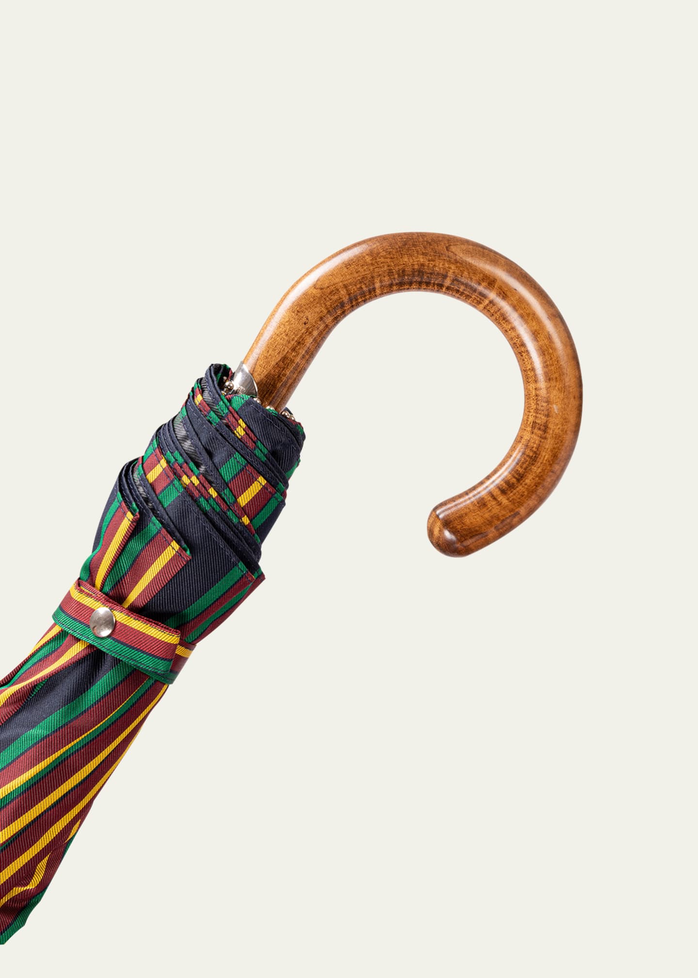 Bergdorf Goodman Men's Stripe Folding Umbrella Image 2 of 2