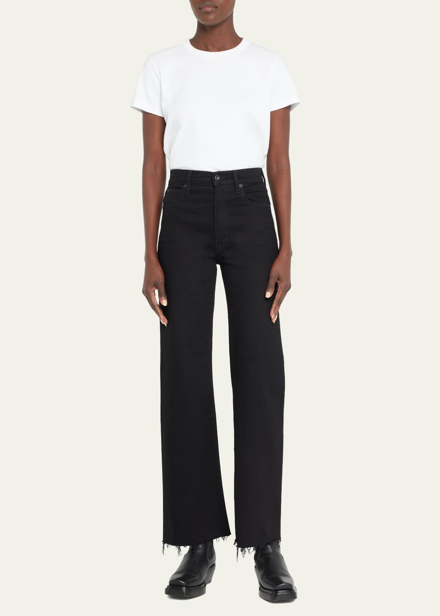 SLVRLAKE Grace Wide-Leg Jeans - Bergdorf Goodman