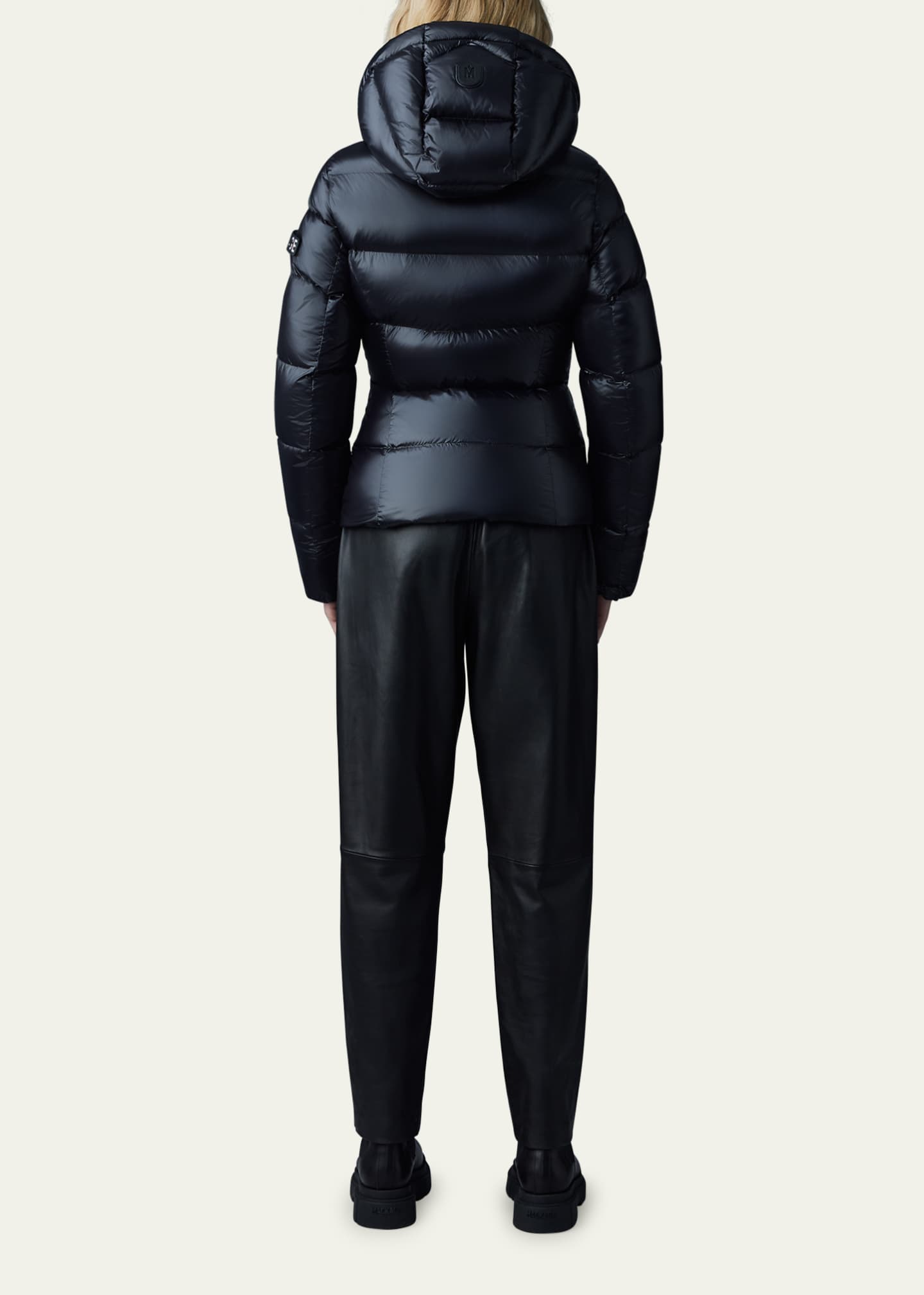 Mackage Madalyn Lustrous Light Down Jacket with Hood