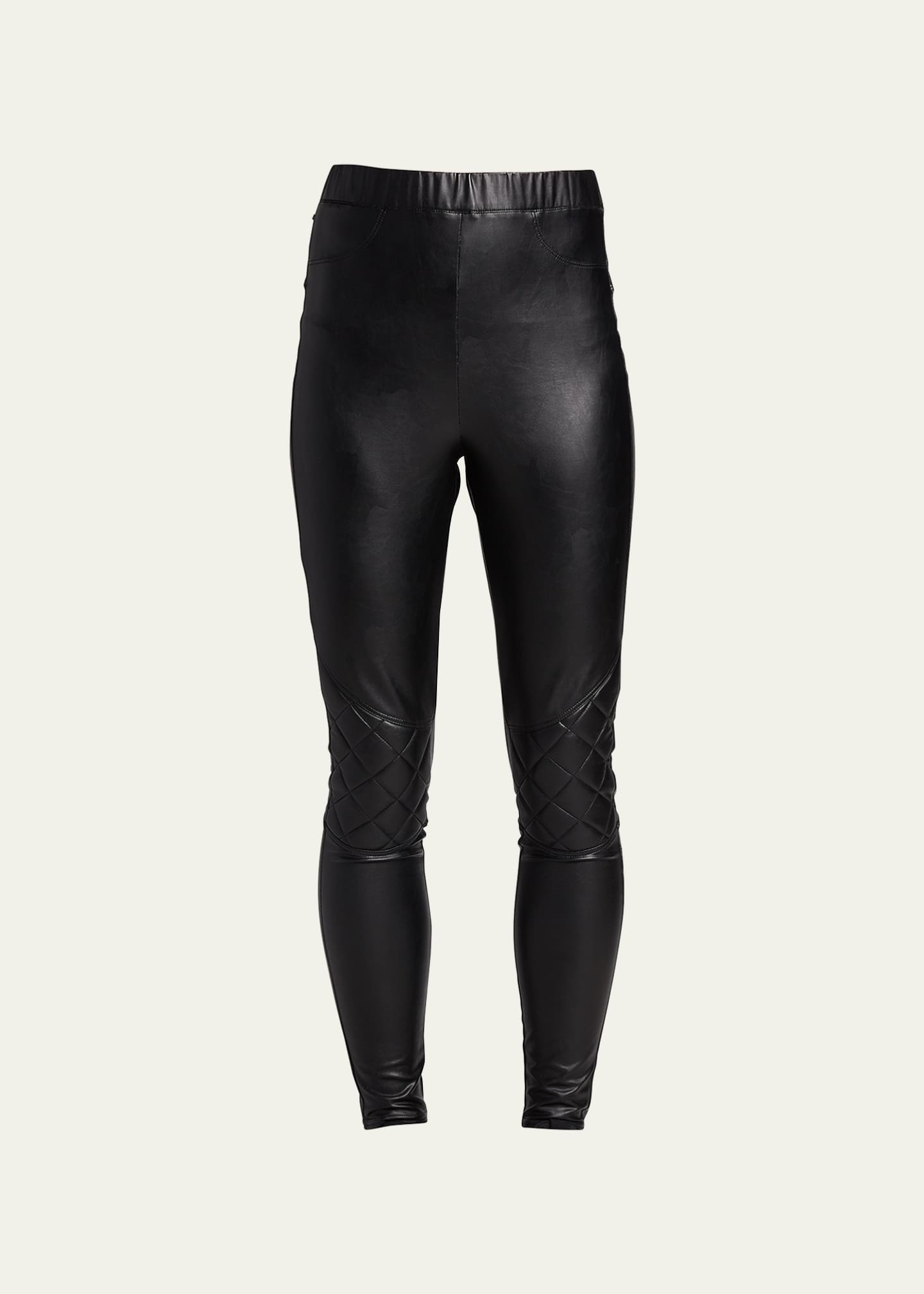 Blanc Noir FauxLeather Quilted Leggings Bergdorf Goodman