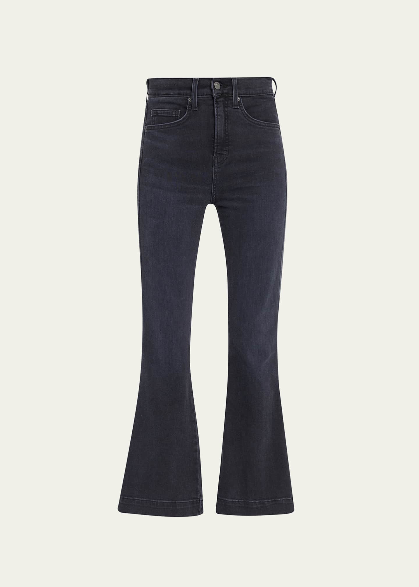 Veronica Beard Carson High-Rise Ankle Flare Jeans Image 1 of 5