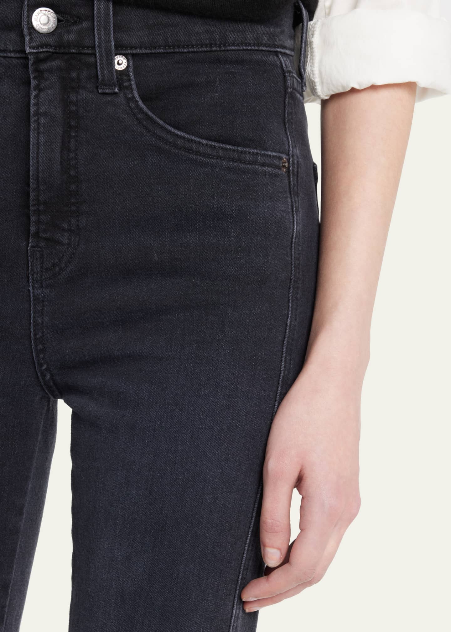 Veronica Beard Carson High-Rise Ankle Flare Jeans Image 5 of 5