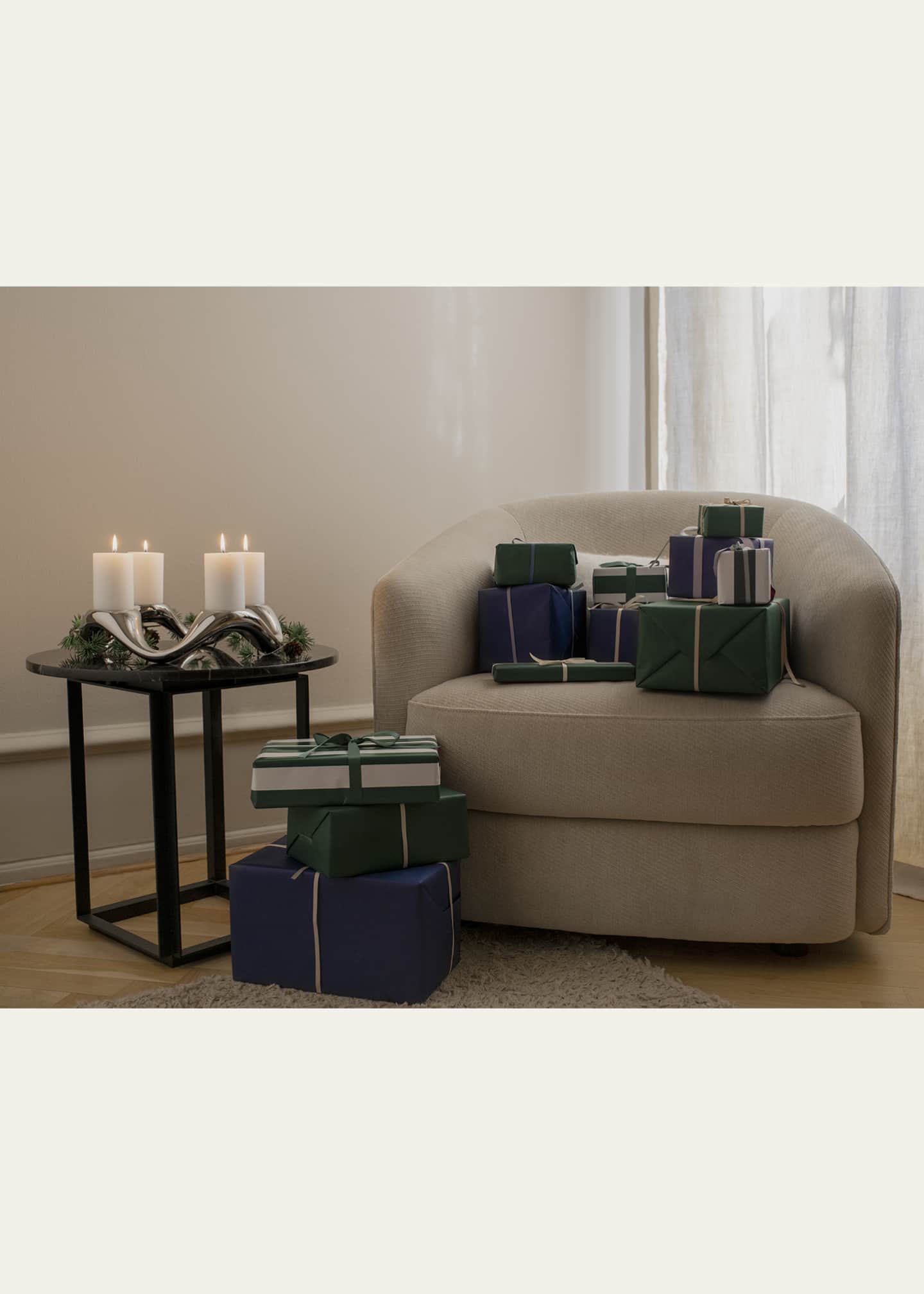 Georg Jensen Cobra Stainless Steel 4-Pillar Candleholder Image 2 of 3