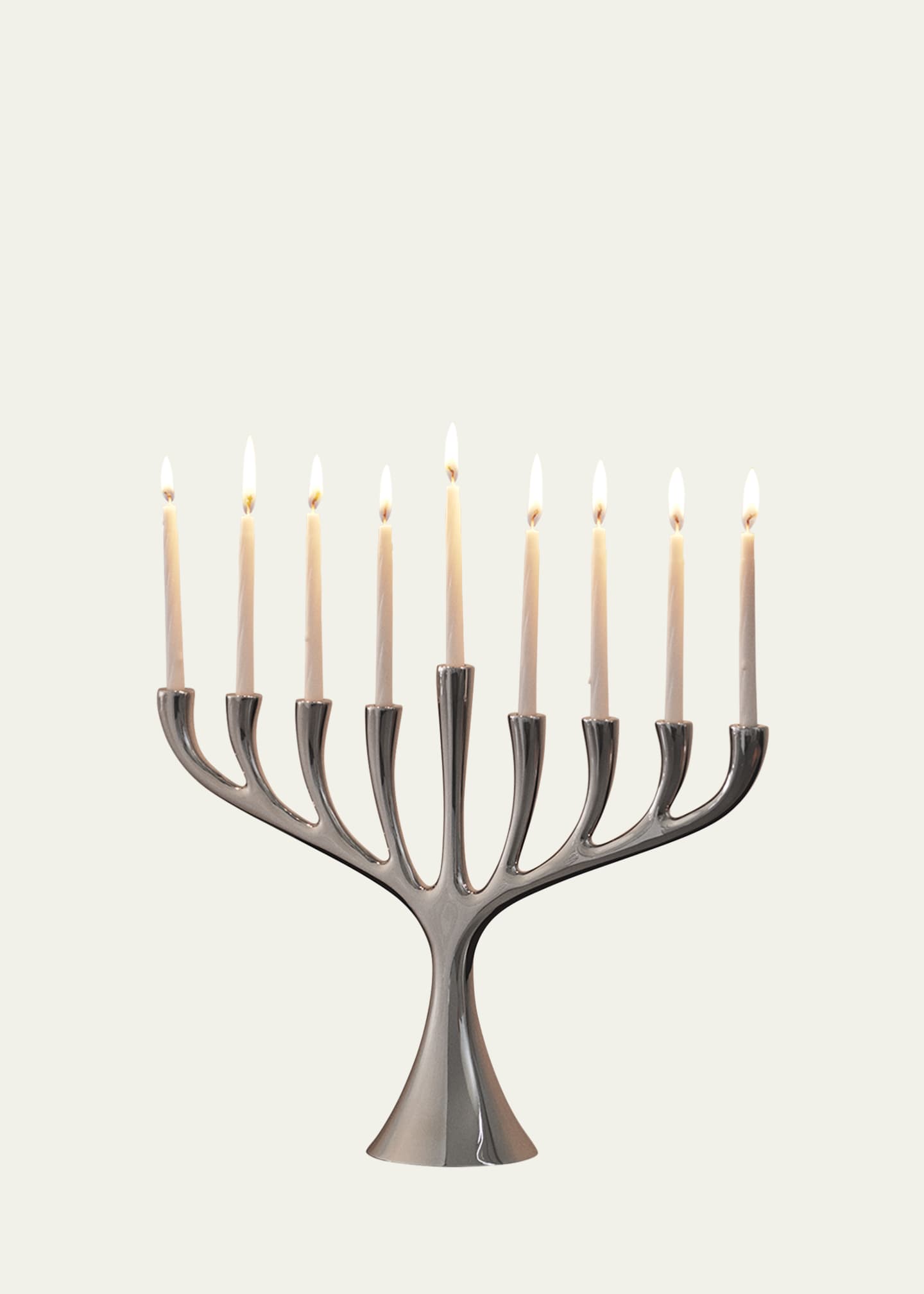 Georg Jensen Cobra Stainless Steel Hanukkah Menorah