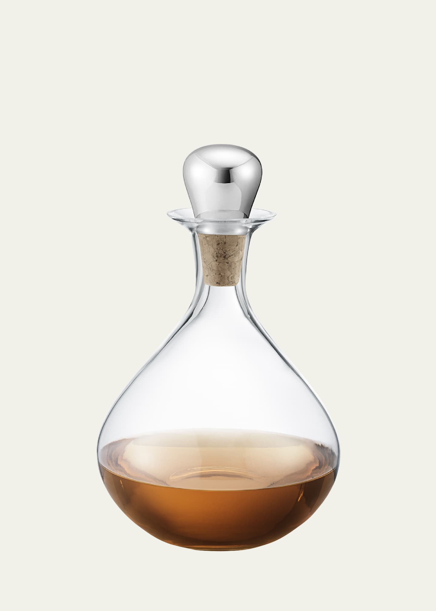Jensen Sky Liquor Decanter with Steel Stopper Bergdorf Goodman