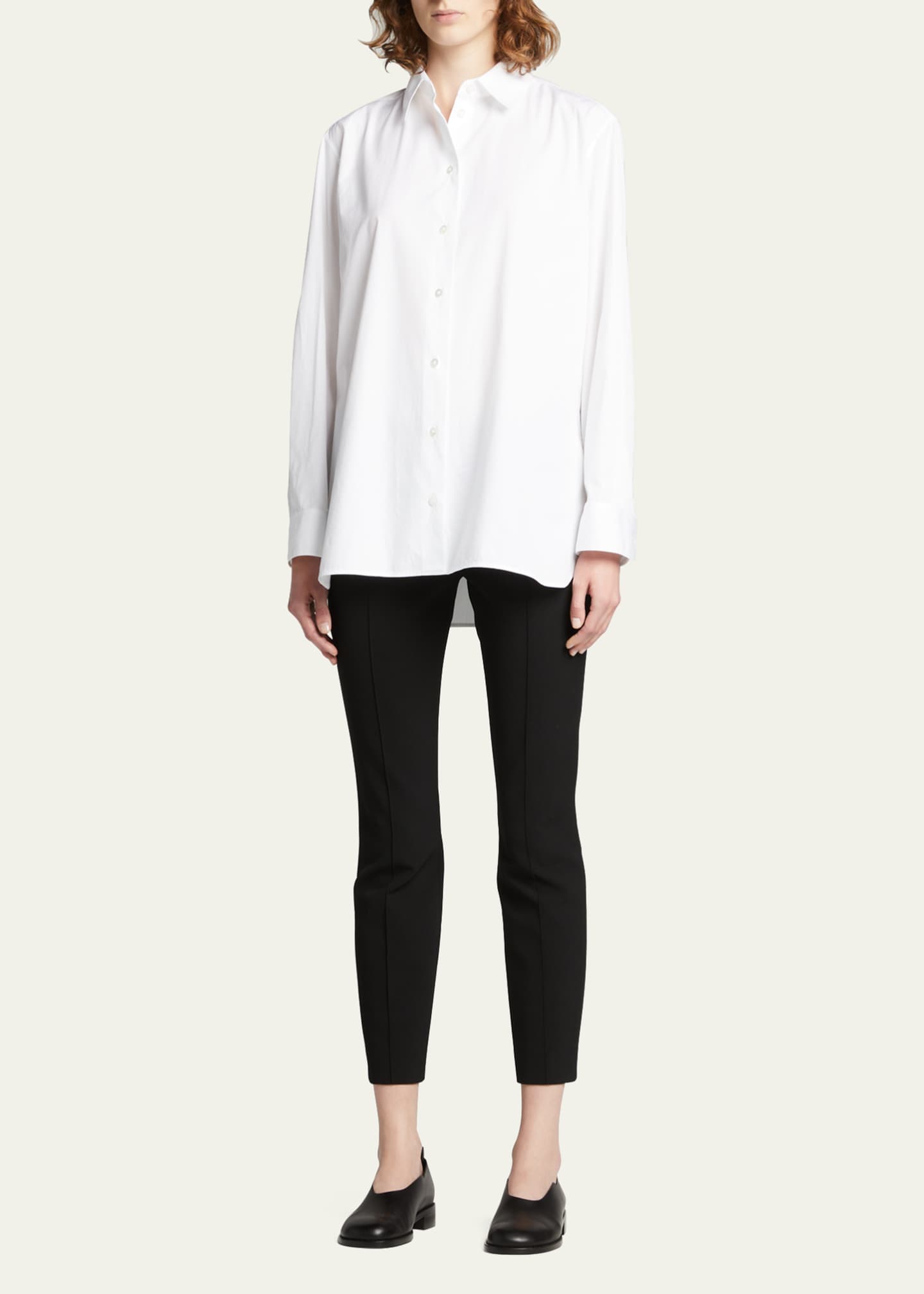 THE ROW Sisilia Oversized Poplin Shirt Image 2 of 5