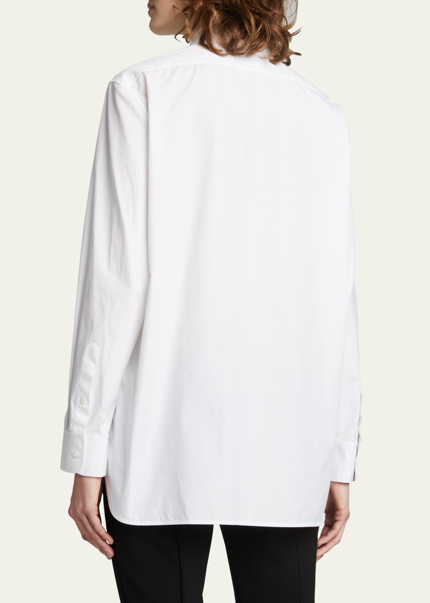 THE ROW Sisilia Oversized Poplin Shirt Image 3 of 5
