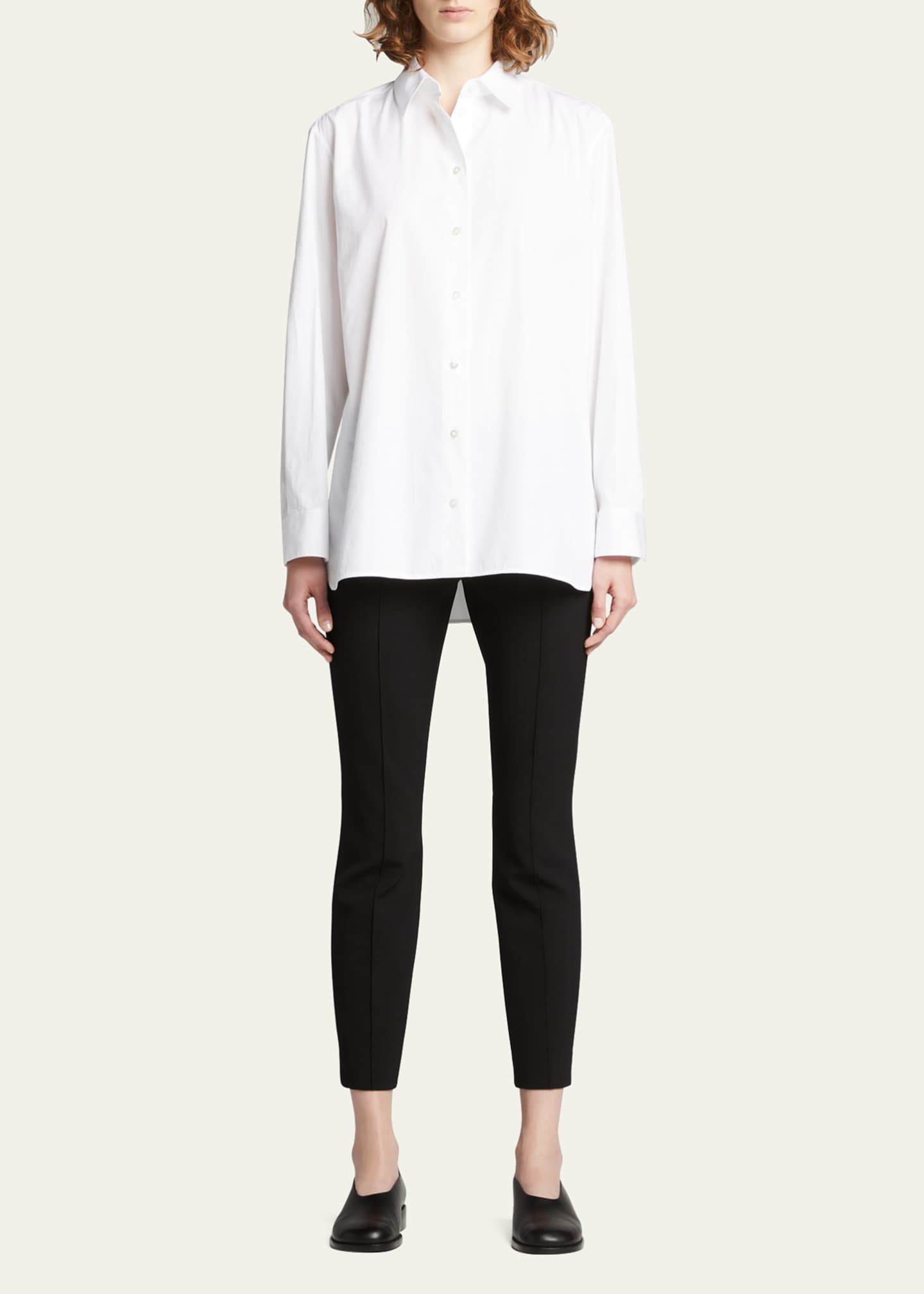 THE ROW Kosso Skinny-Leg Wool Pants Image 2 of 5