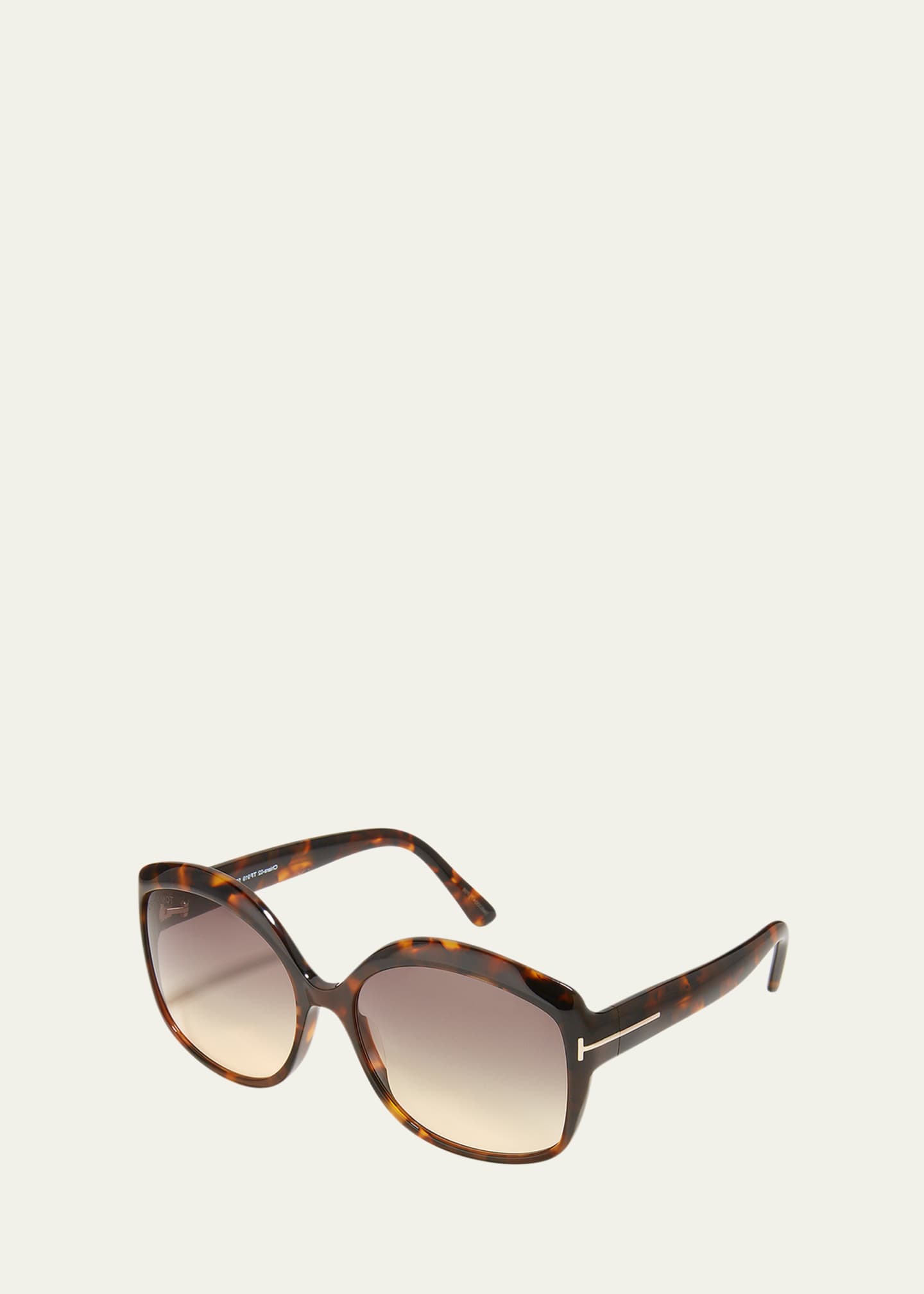 TOM FORD Chiara Round Plastic Sunglasses - Bergdorf Goodman