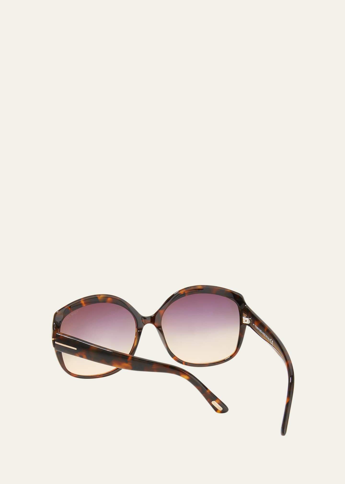 TOM FORD Chiara Round Acetate Sunglasses